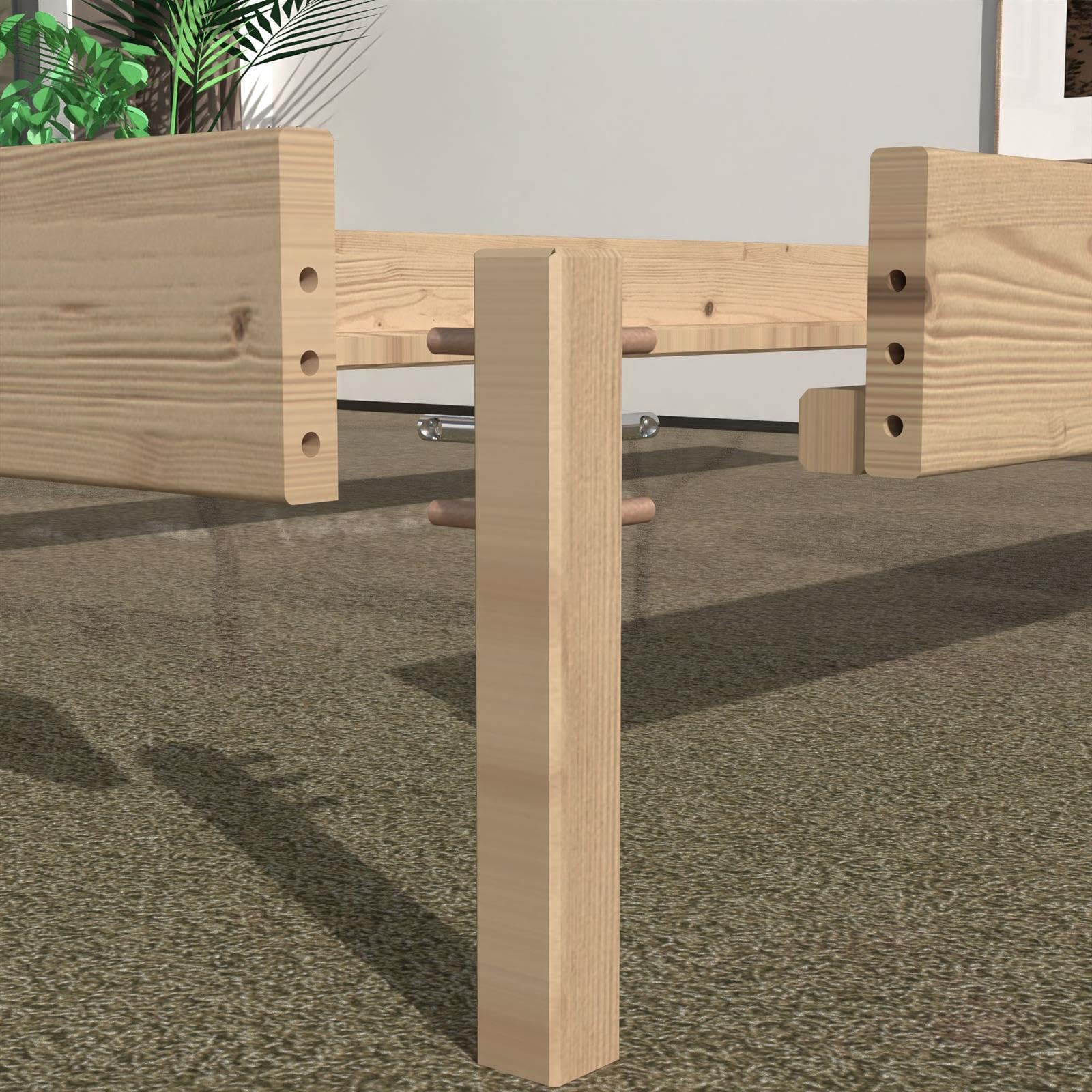 TUGA - Holztech Stapelbett Horst 90 cm x 190 cm 24 cm Fichte