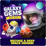 Dan&Darci Galaxy Gem Dig Kit for Kids - Gemstones Digging Science Kits for Kid Age 6-7, 6-8, 8-10 - Gifts for 6 7 8 9 10 11 Year Old Boys & Girls - Planet Space Toys for Ages 8-10 STEM for Boy & Girl