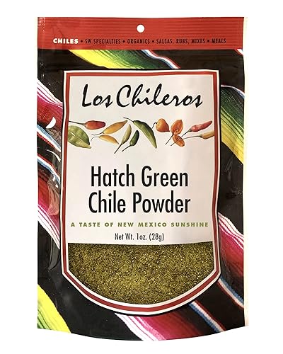 Los Chileros chile verde molido (en polvo), 1 onza
