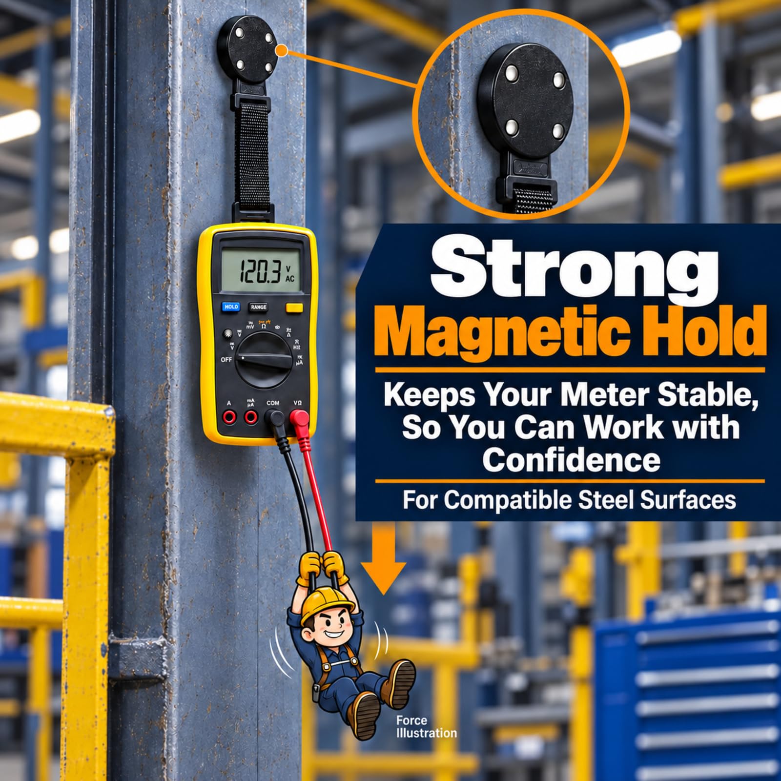 Magnetic Multimeter Hanger - Keep Your Meter Secure -4