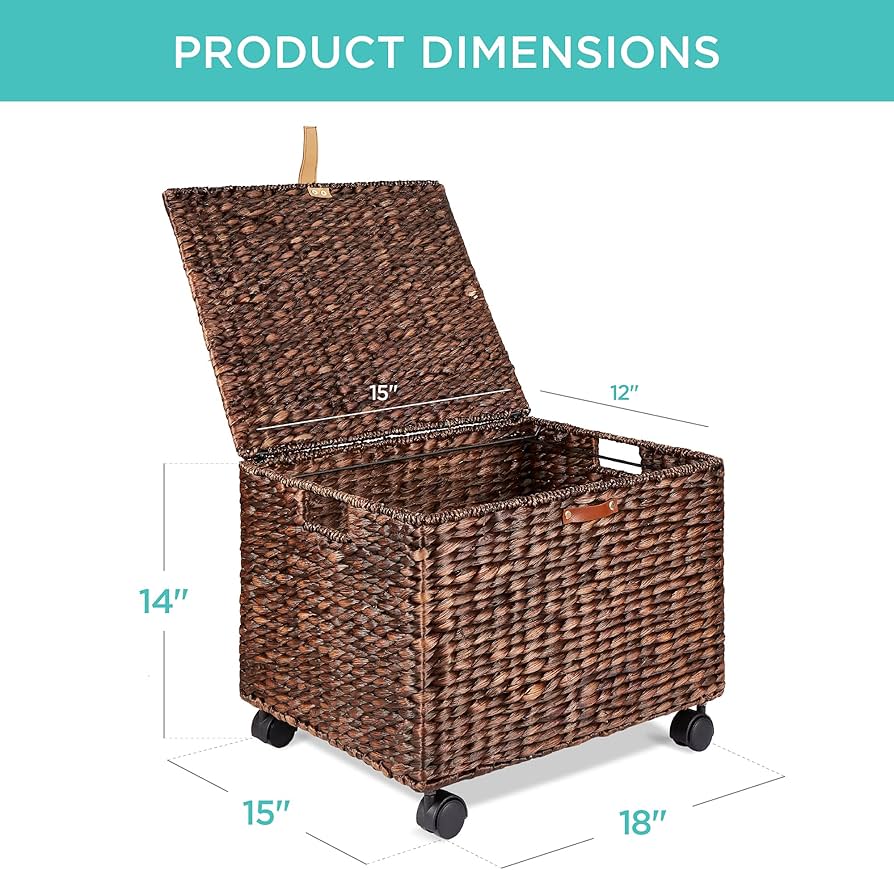 Amazon.com: Best Choice Products Handwoven Water Hyacinth Rolling Amazon.com: Best Choice Products Handwoven Water Hyacinth Rolling