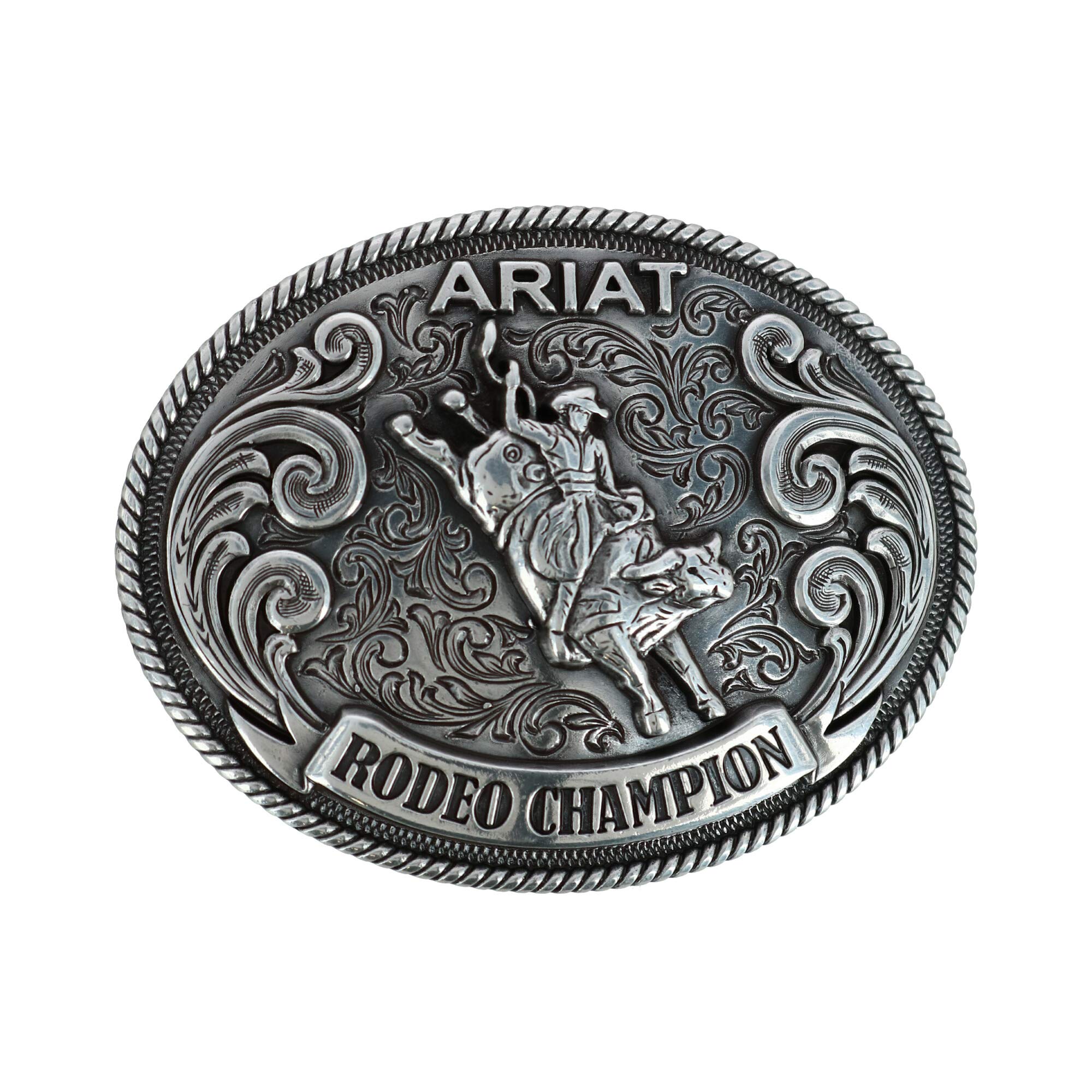 Kid's Rodeo Champion Belt Buckle, Silver