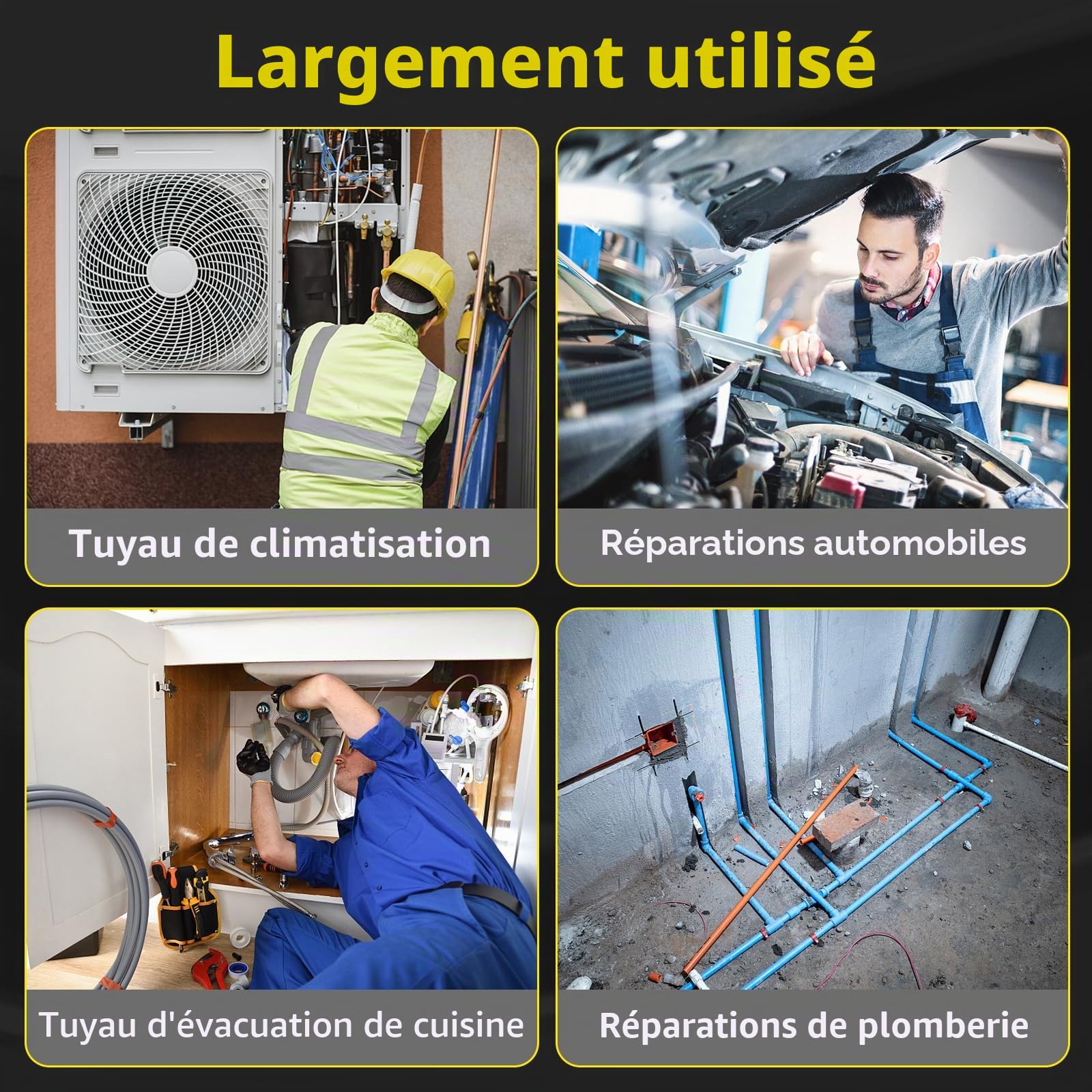 BOOSDEN Pince Coupante PVC 42mm Coupe-Tube Crémaillère Professionnelle | Mécanisme crémaillère coupe nette, lame acier SK5 trempée, coupe 42mm PVC/PP/PE plomberie/électricien/installation