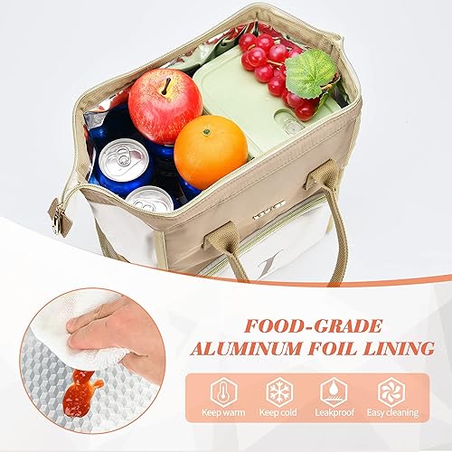 Miniatura 4 de LOKASS Lonchera personalizada para mujeres, lonchera aislada con inicial en Y para adultos, bolsa de almuerzo para el trabajo, regalos para el