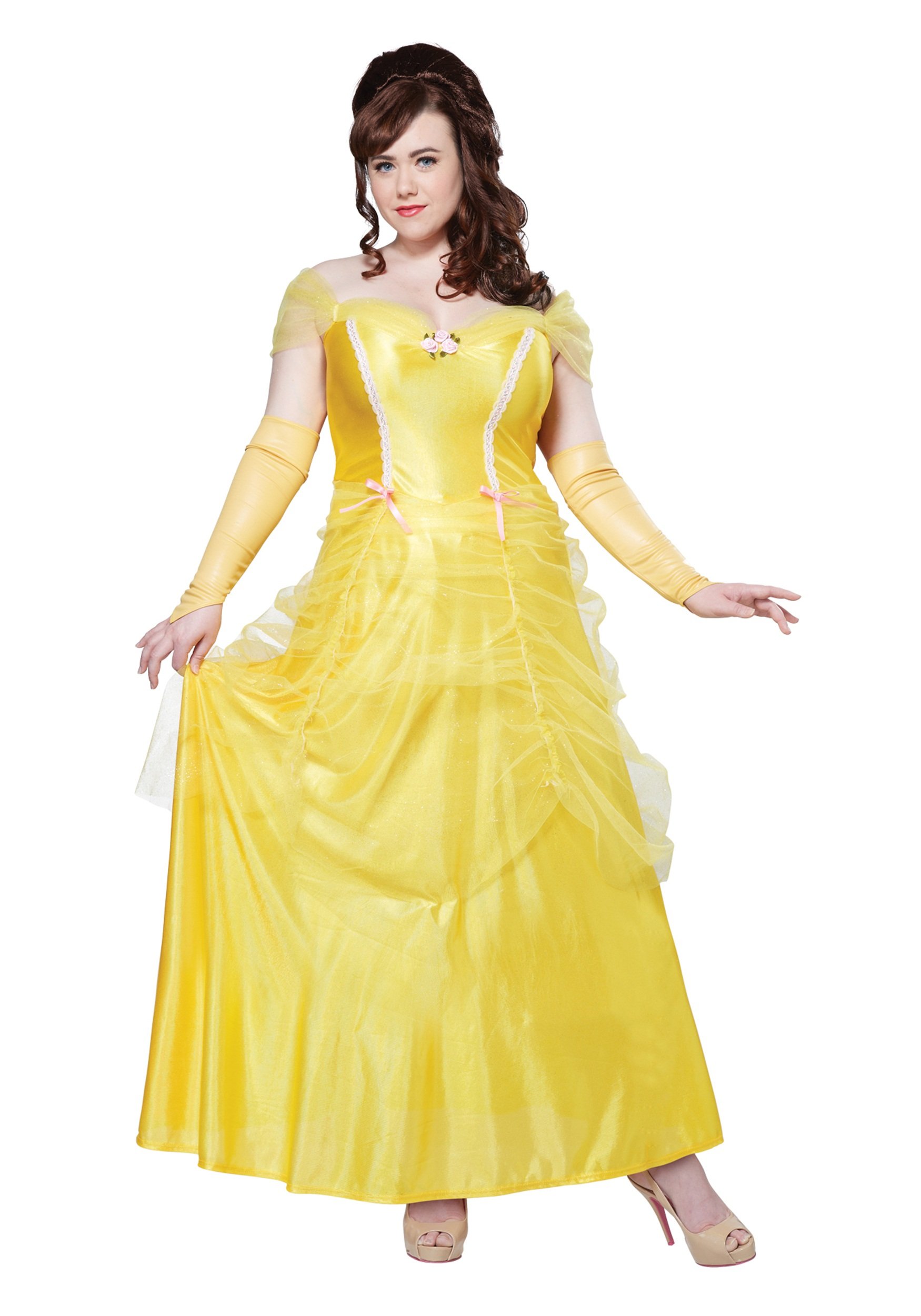 California Costumes 01745 Beauty and the Beast Adult-sized Costume, Solid, Yellow, XXXL