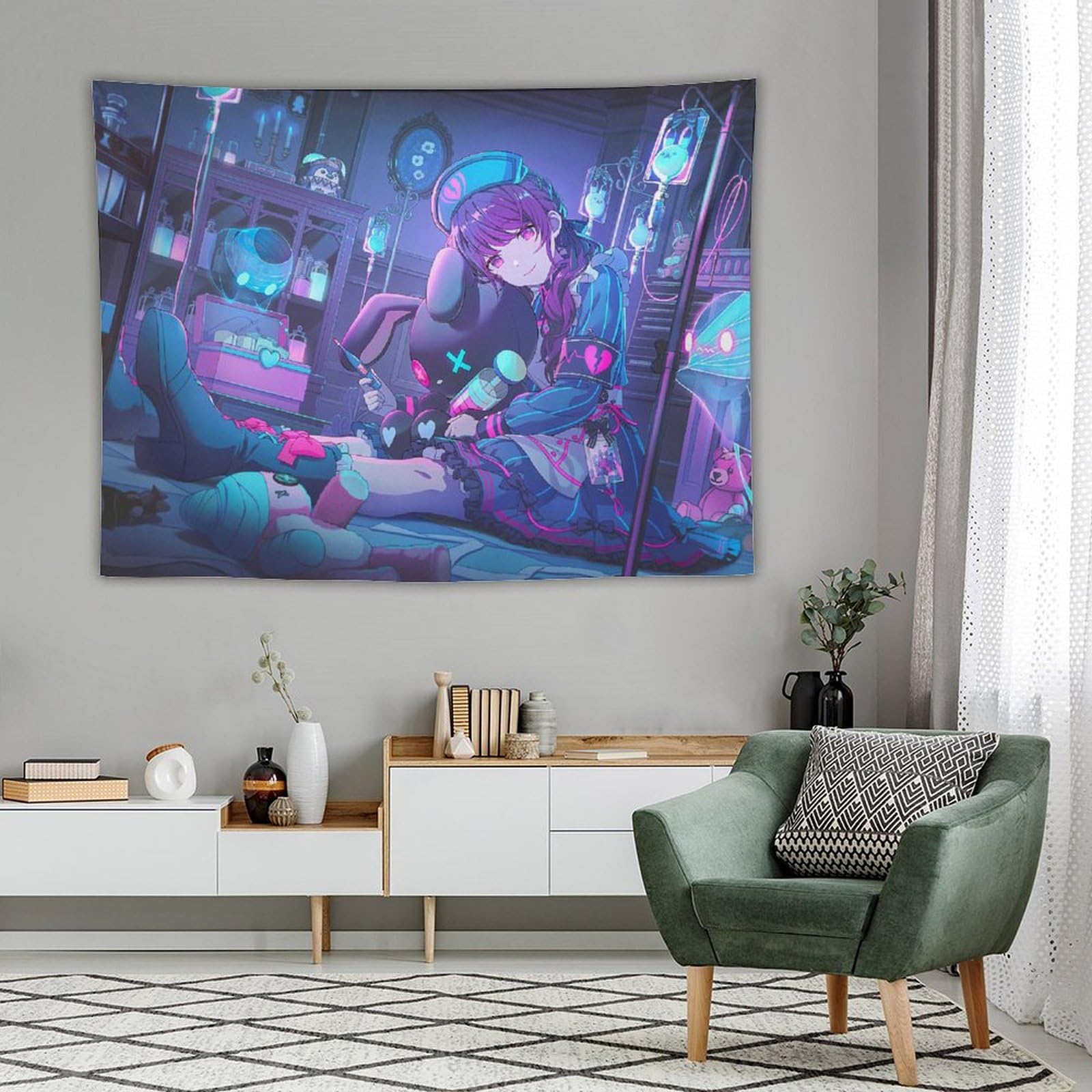 Amazon.co.jp: 朝比奈まふゆ タペストリー 大判 アートワーク