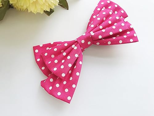 Miniatura 7 de MeeTHan Pinzas para el pelo con diseño de lunares color rosa con diseño de ratón bandas elásticas para disfraz M12 Minnie - orejas elásticas