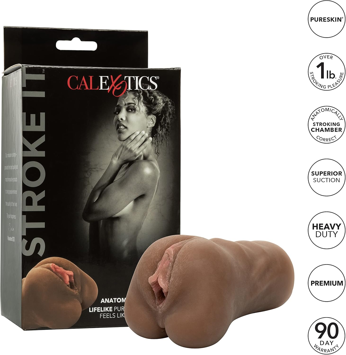 CalExotics SE-0912-10-3 Stroke It™ Pussy - Brown