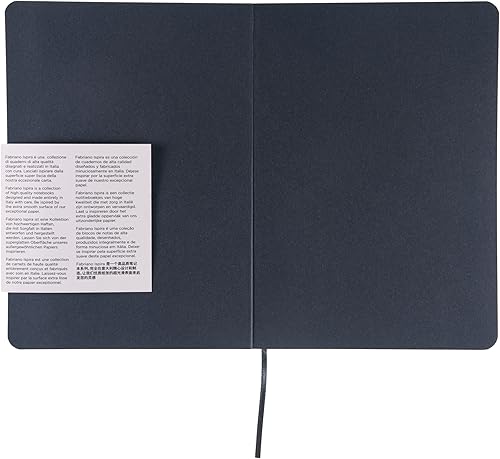 Miniatura 6 de Fabriano Ispira - Cuaderno de tapa suave, 5.8 x 8.3 pulgadas, A5, forrado, negro