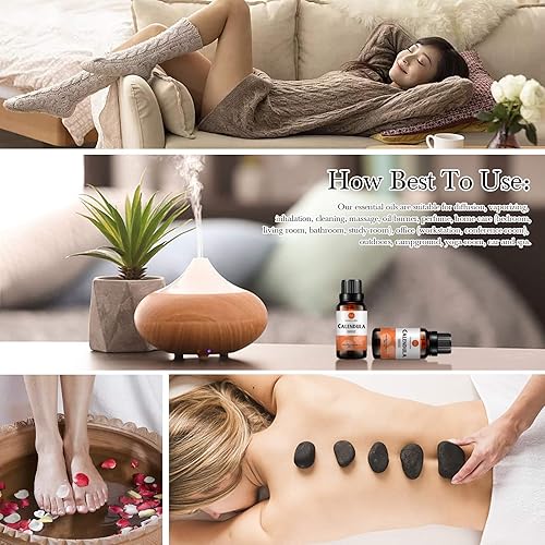 Miniatura 3 de Aceite esencial de caléndula, aceite difusor 100% puro, aceite de caléndula para difusor, masaje, cuidado de la piel, yoga, sueño, 1.0fl oz