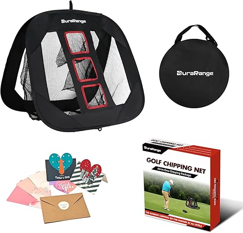 Miniatura 12 de Red de astillado de golf emergente: ayuda definitiva de chip de entrenamiento para precisión y distancia, al aire libre Práctica interior, regalo