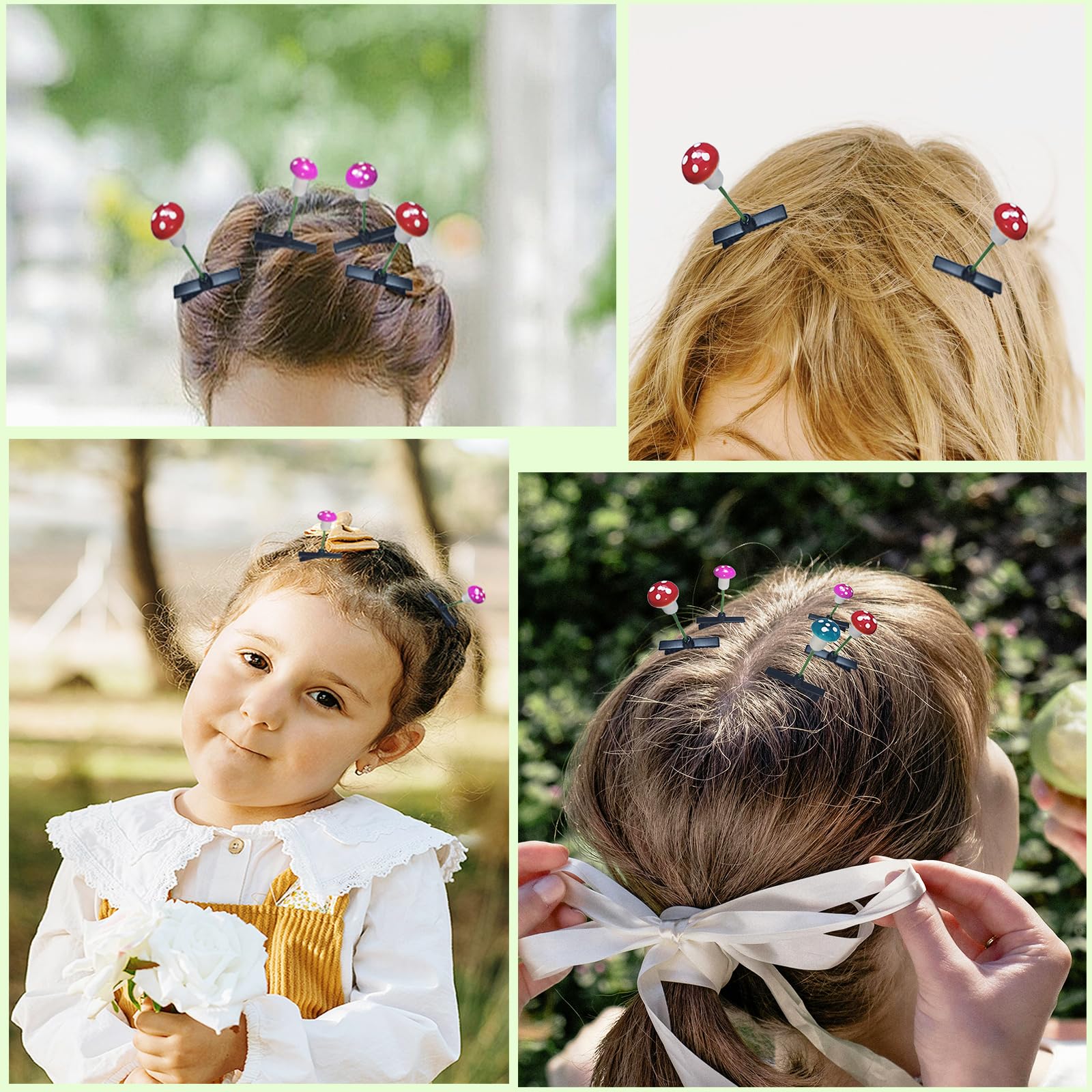Amazon.com : 30PCS Mushroom Clip On, Hair Clips Mushroom 