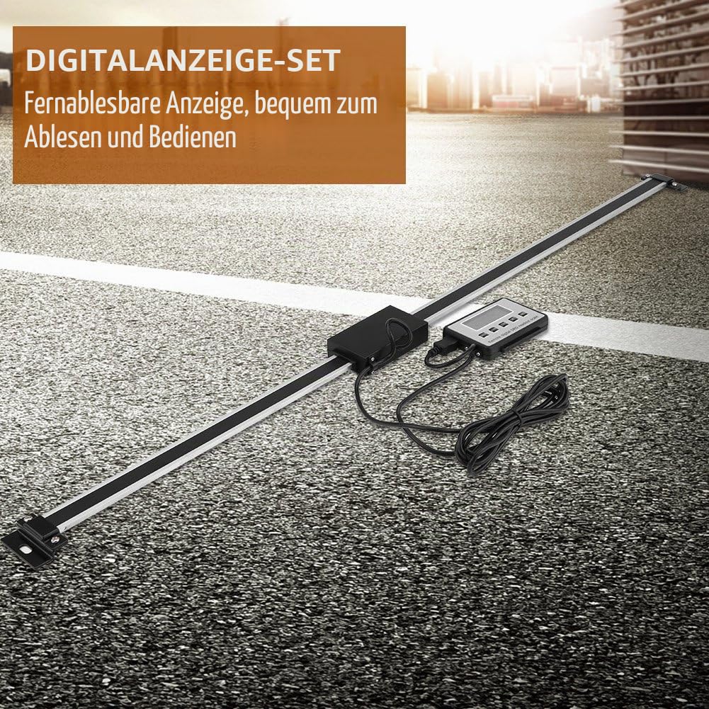 Digitales Ableseset, ± 0,06 mm 0-600 mm Digital Readout Linear Scale Präzises LCD-Ableseset mit linearer Skala für Drehmaschinen für Tischler- und Metallurgie-Fräsmaschinen
