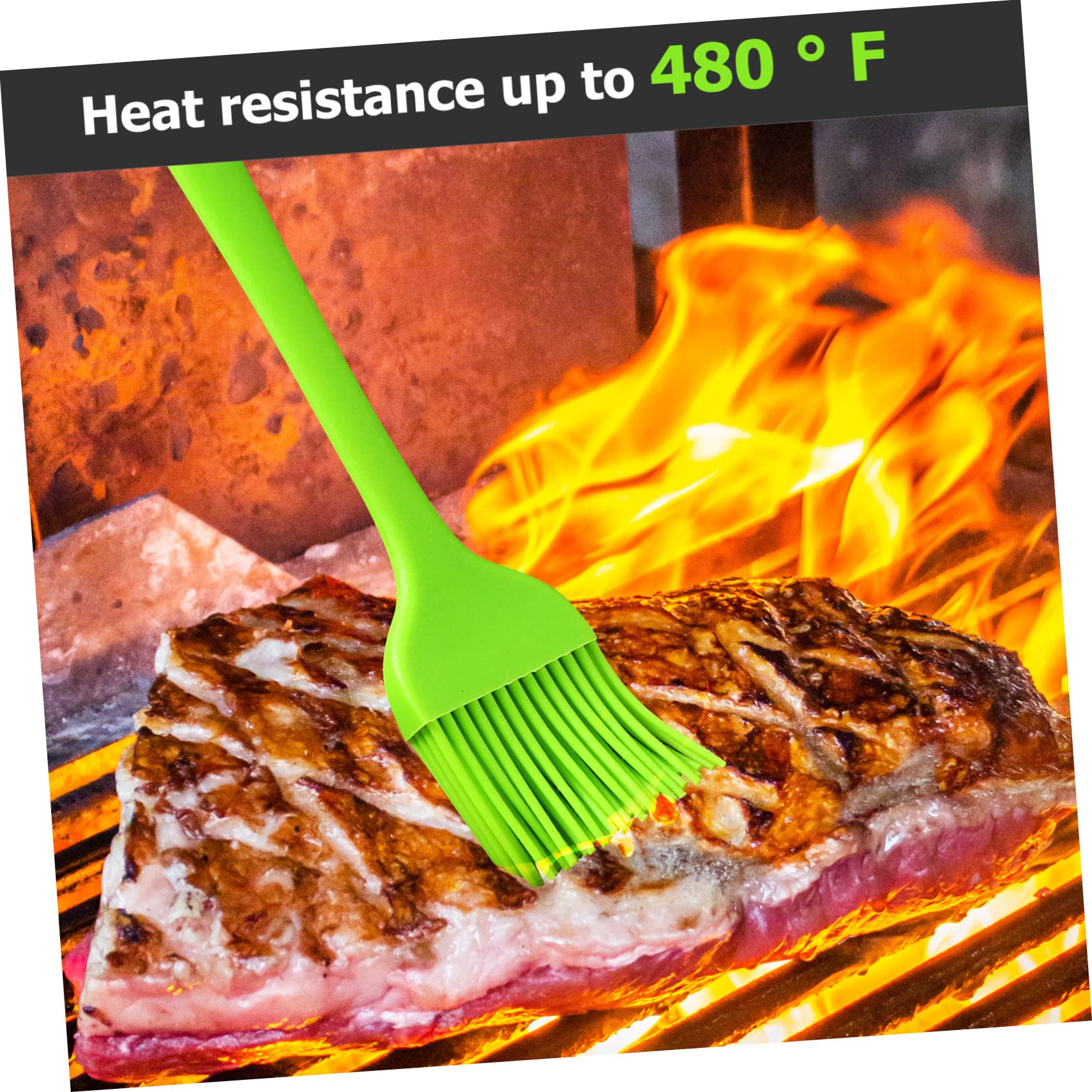 Luxshiny 6pcs Barbecue Brush Basting Tool for Cooking Silicone Baster Brush Basting Brush Grill Brush Barbeque Oil Brush Butter Brush for Baking Silicone Brush Cooking