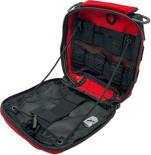 Miniatura 7 de Lightning X Premium IFAKGunshot Trauma Bloodstop MOLLE Kit con QuikClot y torniquete, color bronceado