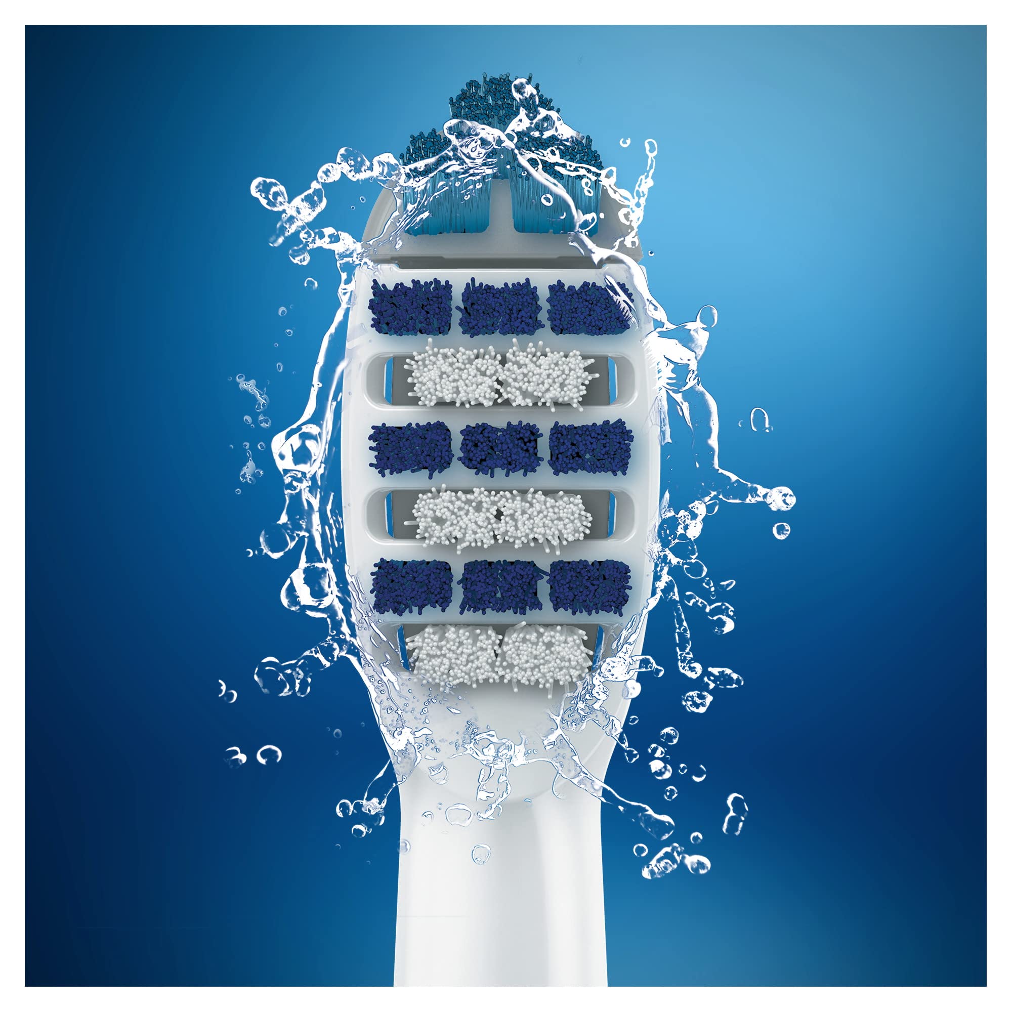 Oral-B Trizone Elektrische Zahnbürstenkopf, 4 Stück, Plaqueentferner, 3 Borstenzonen für die Tiefenreinigung, Weiß