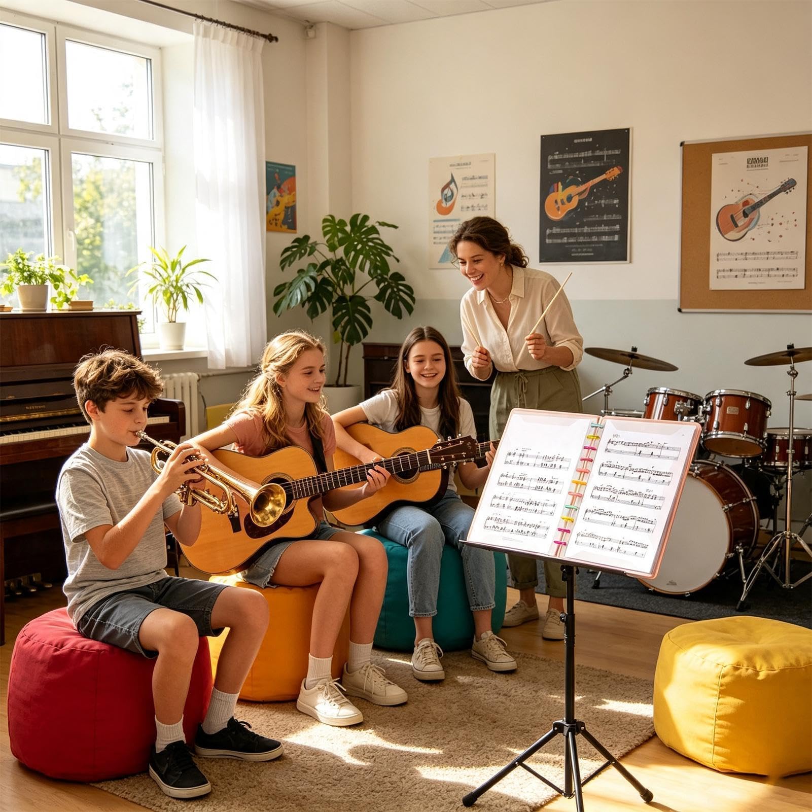 Folder na karty muzyczne A4 pyłoszczelne ochronne wymienne rękawy do