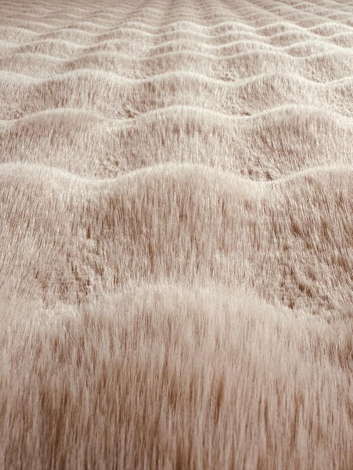 Grand Tapis Bubble Extra Doux & Moelleux - 200 x 280 cm - Taupe – Tapis de Salon Design Relief Bulles 3D