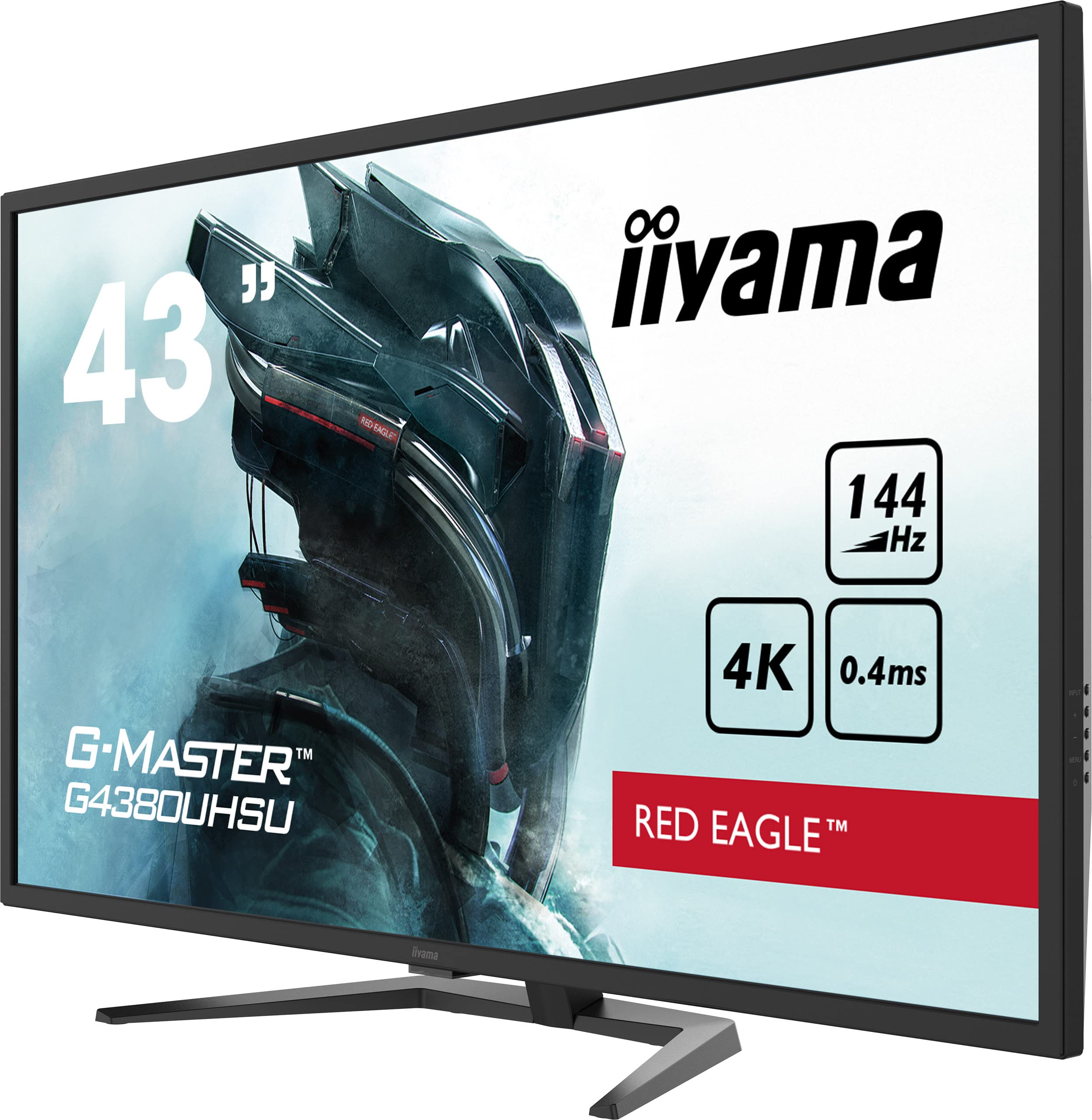 iiyama Ecran 42,5" G-Master, 4K, FreeSync, VA, 550cd, Haut-parleurs, DP, HDMI, 0.4ms, USB 3.0 Pc 144Hz & Console Next gen 120FPS G4380UHSU-B1, ecran pc Gamer