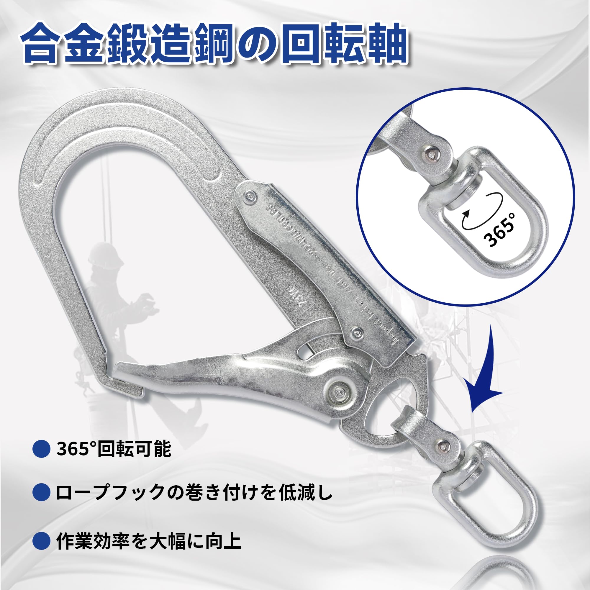 Amazon.co.jp: [UIANSP] 新規格安全帯 フルハーネス用ダブルランヤード