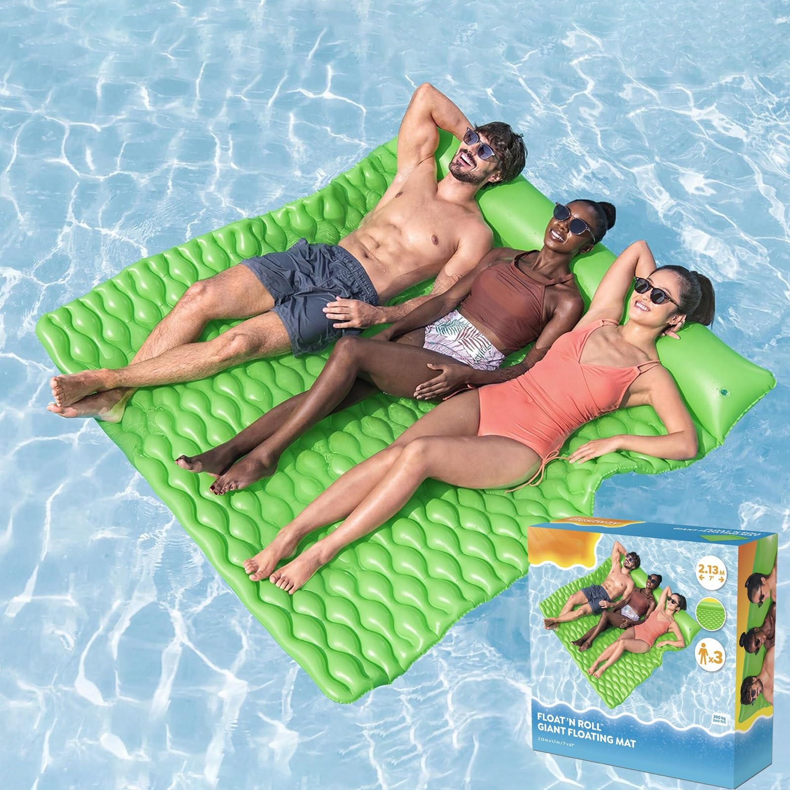 Floating Mat Intex Water Float Lake Floats Intex Blue Vinyl Inflatable  Floating Pool Mat Intex
