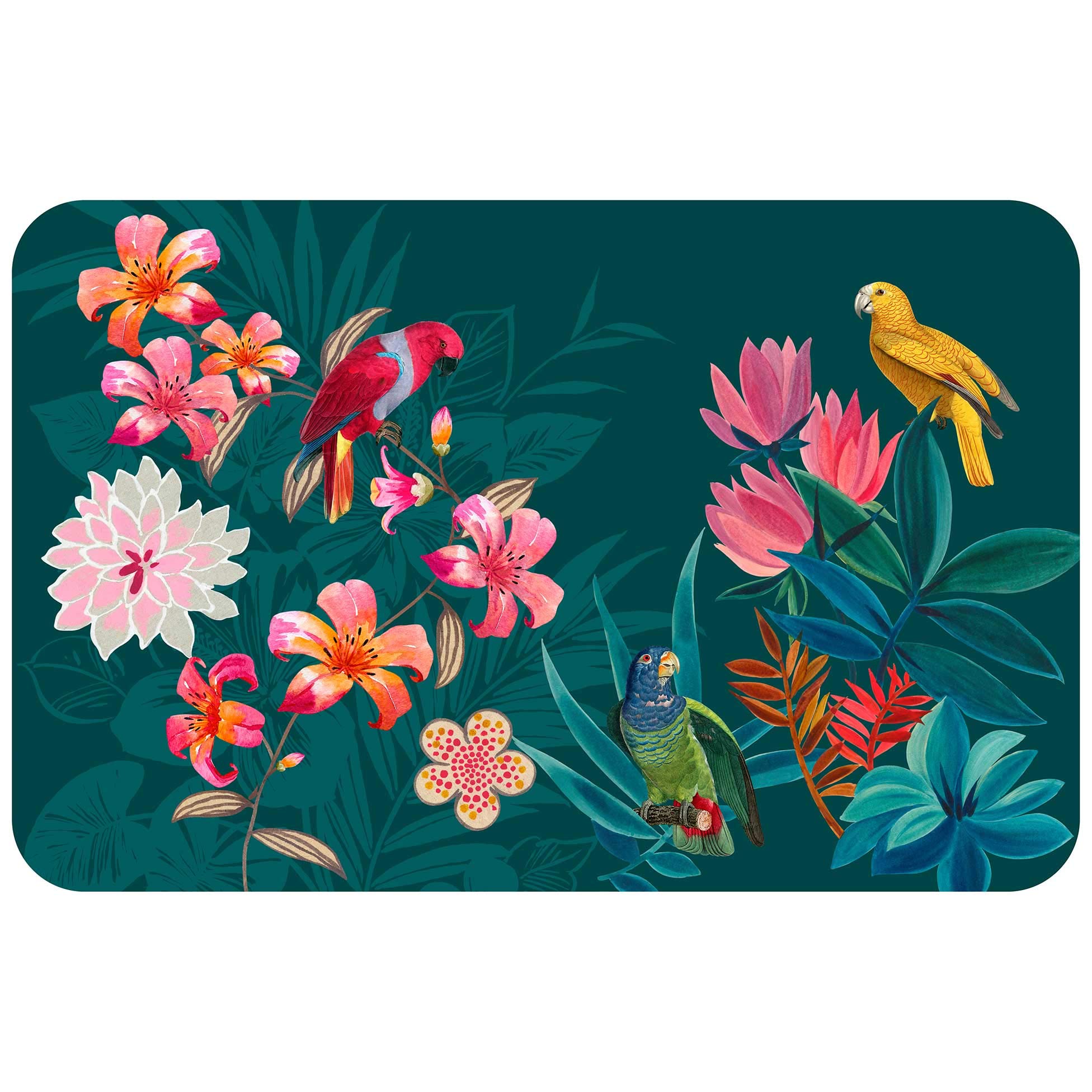 Douceur d'Intérieur Softness Interior Exotic Paradise Accessory Multicolour, 28.5 x 44 cm