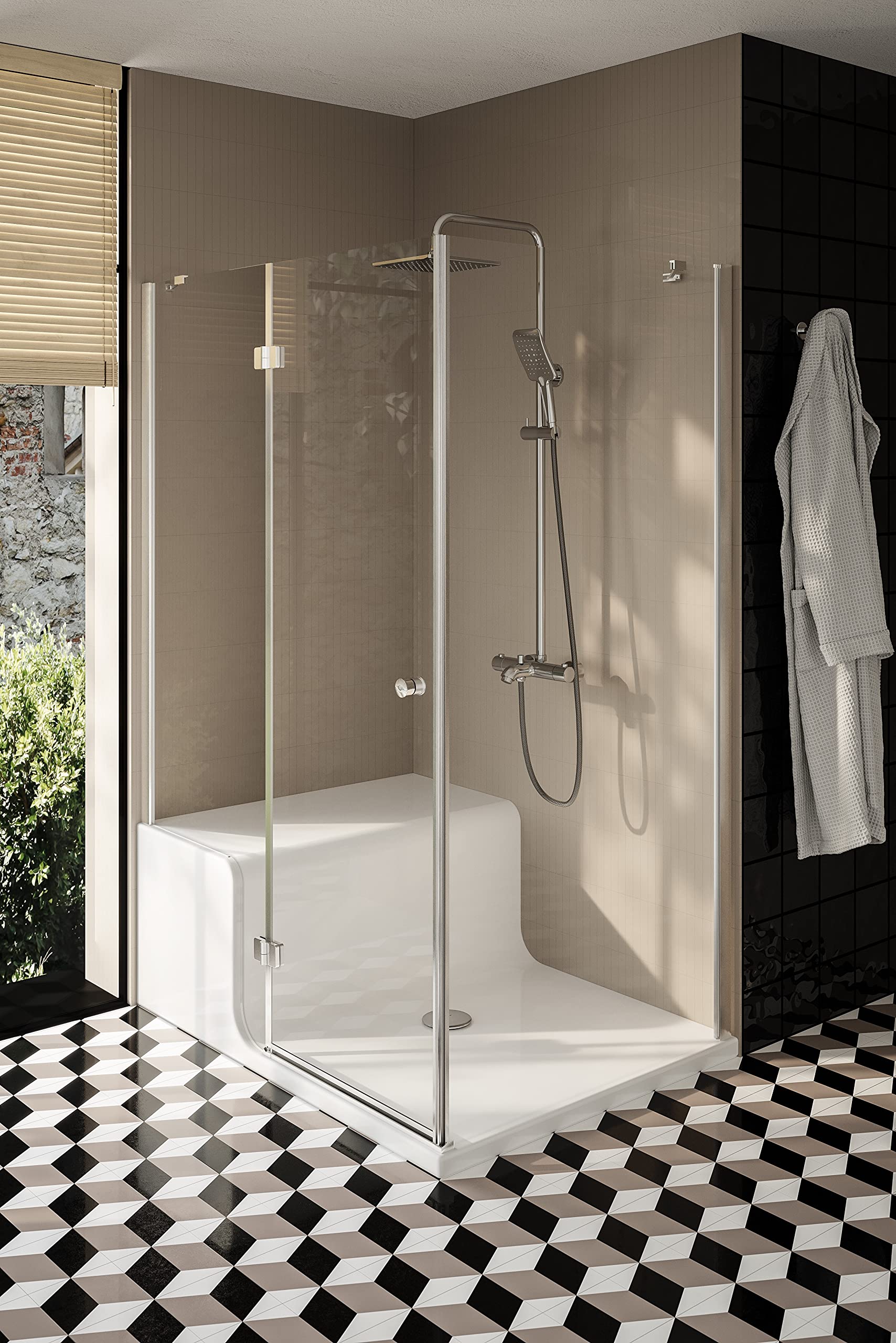 Artema Shine Square A45629STA 3F El Duşu Takımı Krom