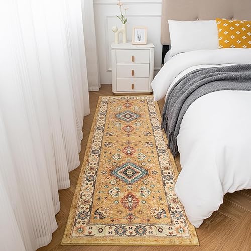 Miniatura 3 de Alfombra rnner de 2 x 7 pies, felpa lavable suave para dormitorio, sala de estar, cocina, aire libre, casa de campo, niños, esponjosa, fácil de