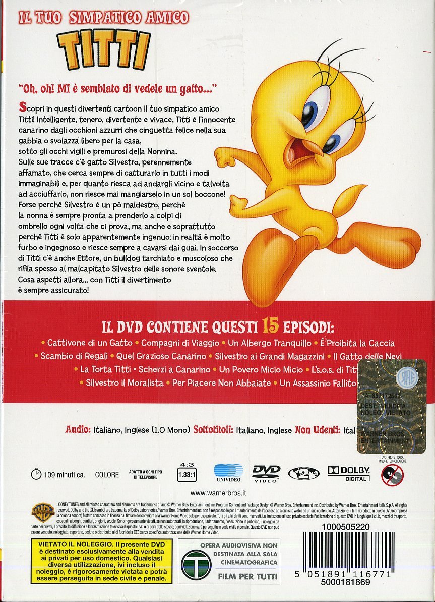 Titti Il Tuo Simpatico Amico Tweety (Box Dvd + Peluche)
