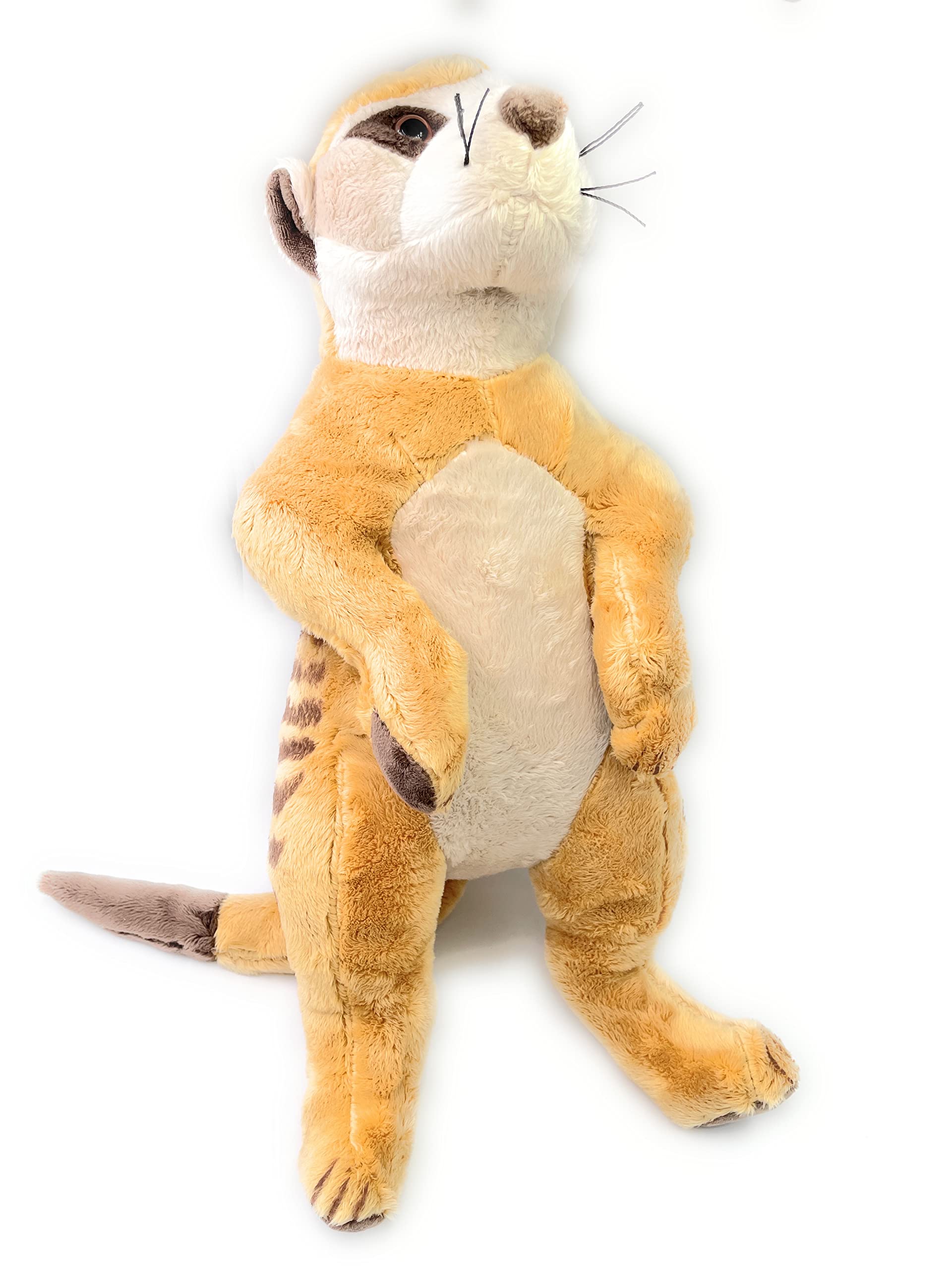 Onwomania plush toy, cuddly toy, animal, meerkat, suricate, scratching animal, 41 cm, brown - Image 4