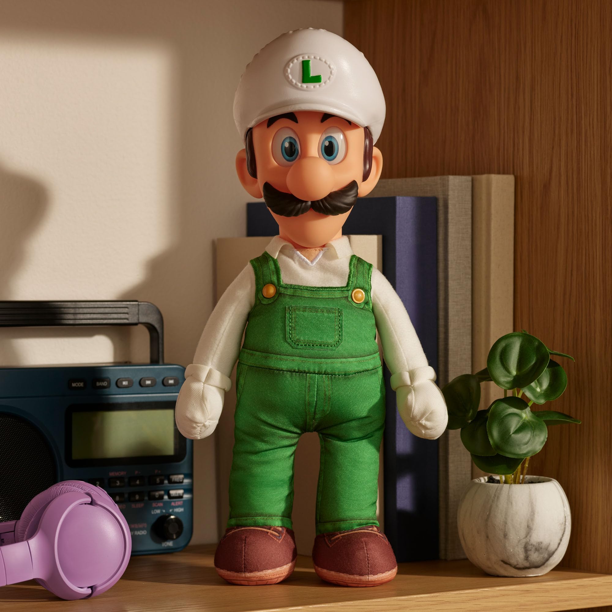 La película Super Mario Galaxy – Peluche articulado de 38 cm – Fire Luigi - 5