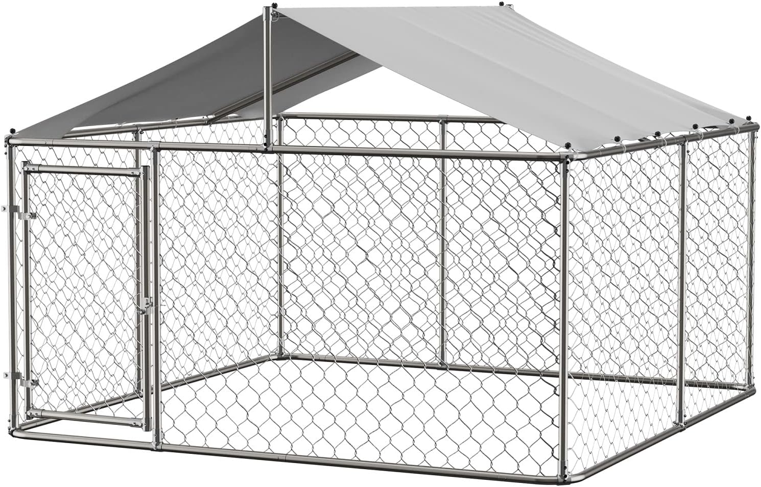 DetalleGo Heavy Duty Outdoor Dog Kennel, Large Dog Cage