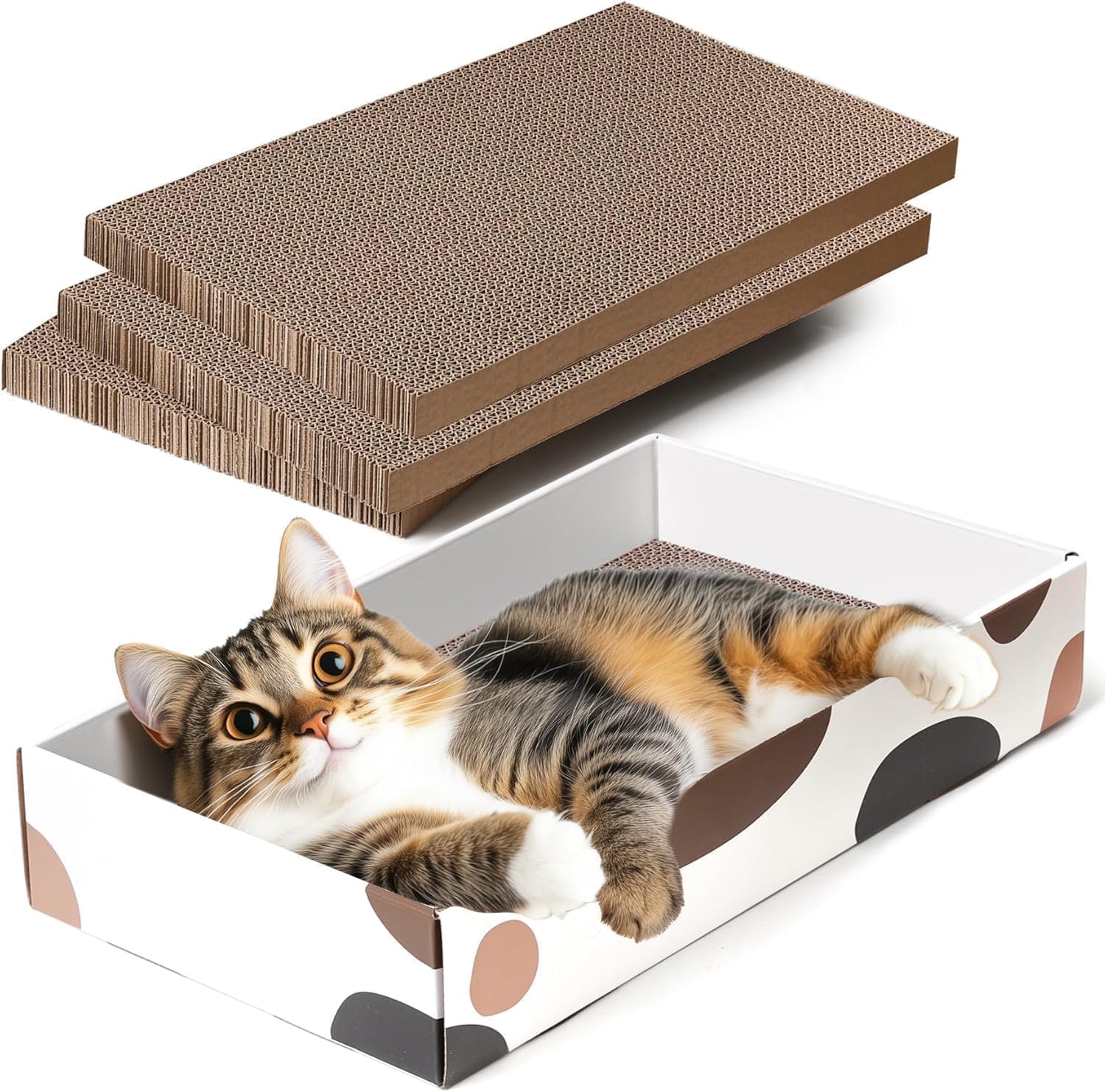 ComSaf Cat Scratcher Mat – 2 Pack Sisal Scratching Pad For Furniture Protection, Wall Or Floor Mount For Indoor Cats - View #3