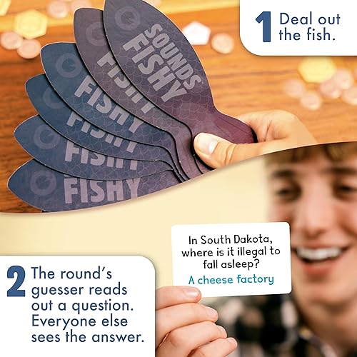 Miniatura 3 de Sounds Fishy el juego de mesa familiar de pensamiento rápido para niños de 10 años y adultos los mejores juegos de mesa nuevos juegos de