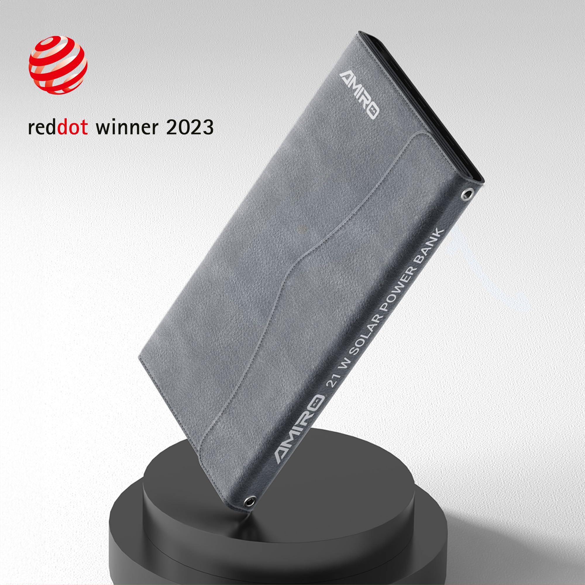Yard Force LX PB21 Solar Powerbank 13.000mAh mit 21W Falt-Solarpanel | Red Dot Award Winner | PD 18W & QC 3.0 Schnellladefunktion | Autarkes Outdoor Ladegerät für iPhone, Samsung & Camping