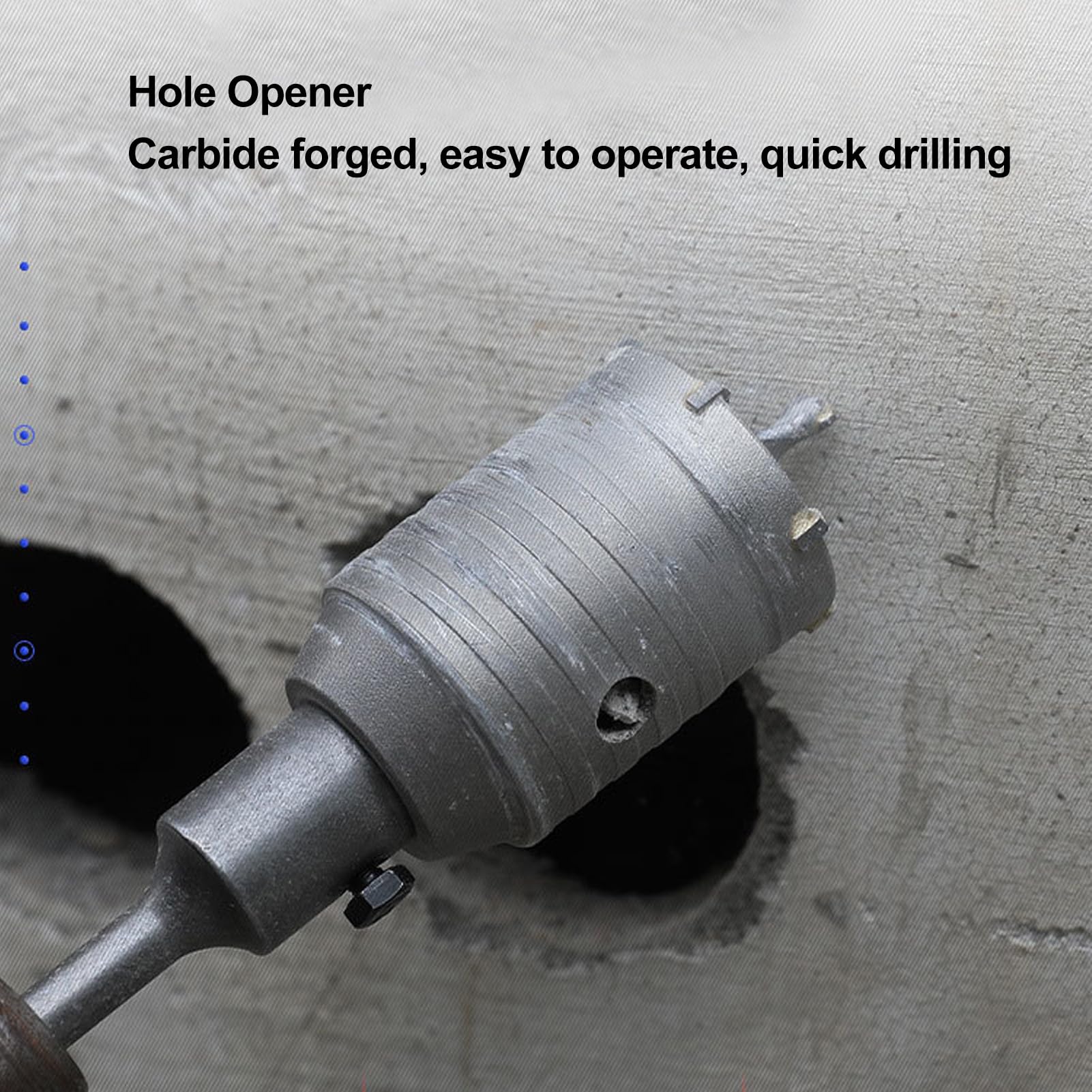 Kit de Sierra Perforadora para Hormigón Duradero, Eliminación Optimizada de Virutas para Instalación de Unidades de Aire Acondicionado