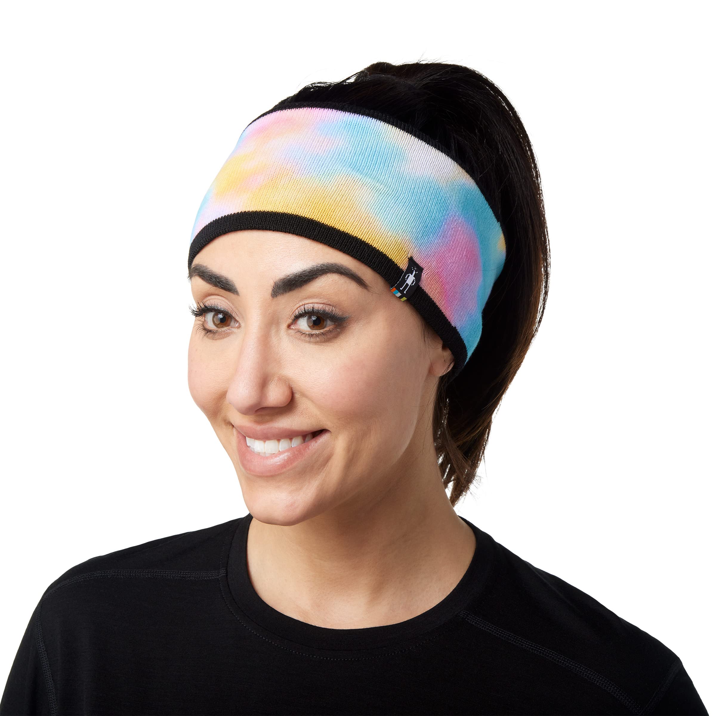 SmartWool Watercolor Cloud Printed Headband | Merino Wool Sweatband for Men and Women