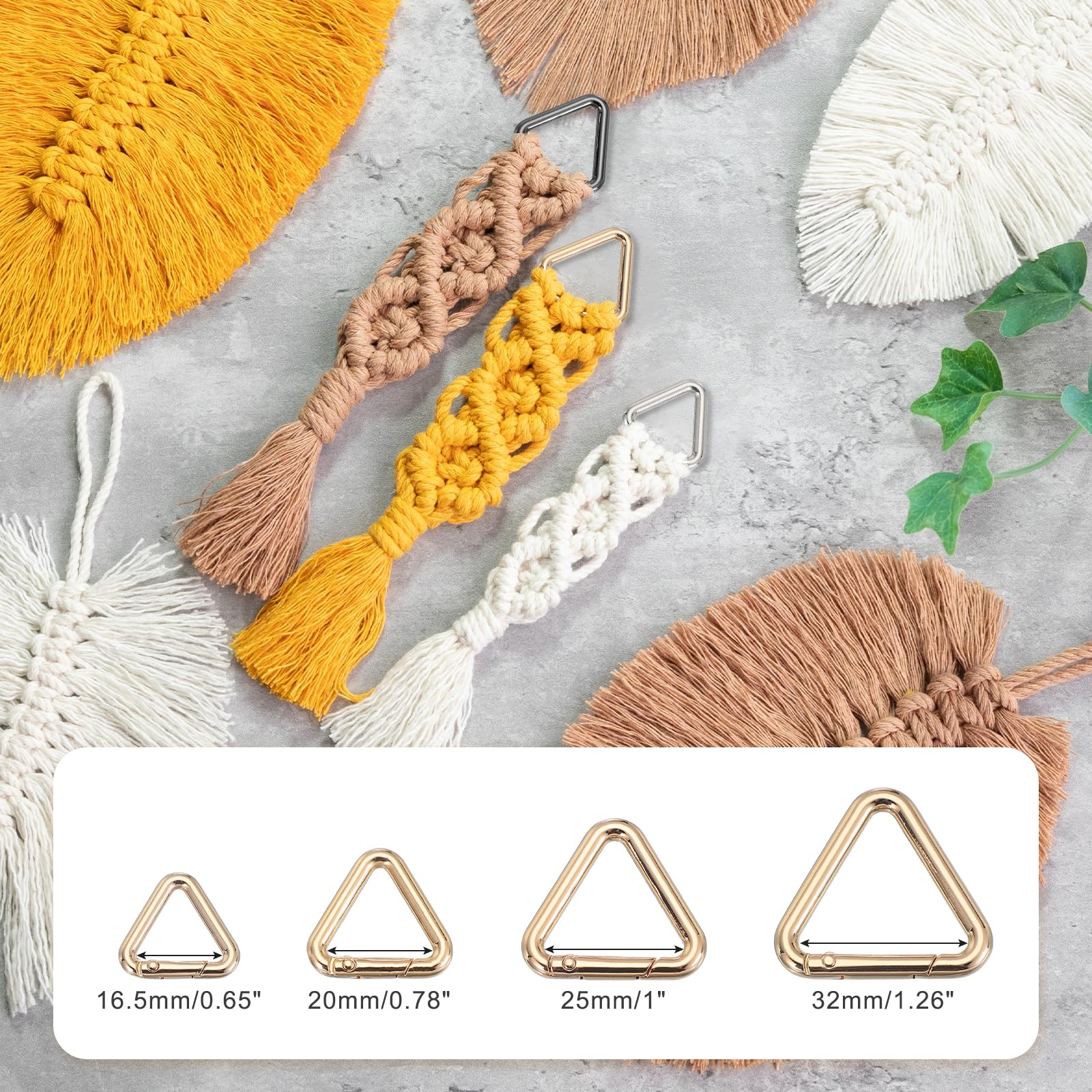 PATIKIL 0.65" Triangle Ring Buckle - Image 4
