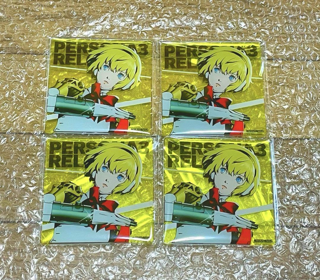 ペルソナ3 限定コースター P3D＆P5D 前夜祭 アイギス 2枚セット アイギス