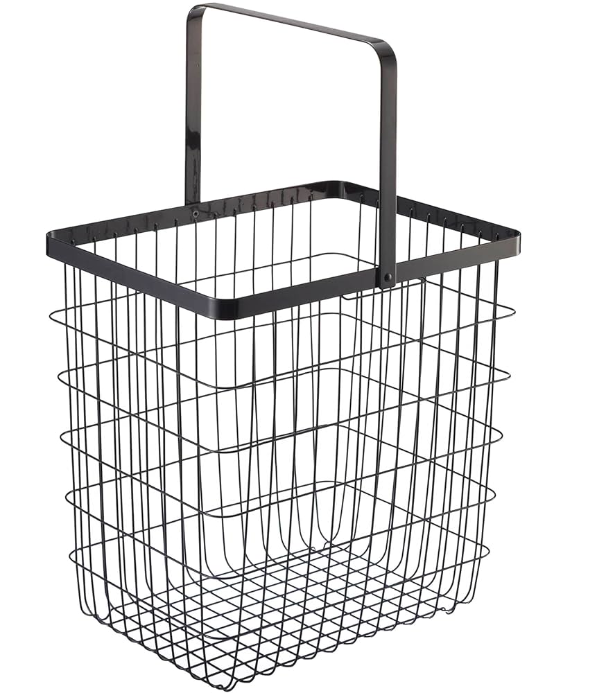 3*c様 山崎実業 ランドリーワゴン+バスケット タワー セット ブラック タワー ランドリーワゴン+バスケット tower Laundry wagon +