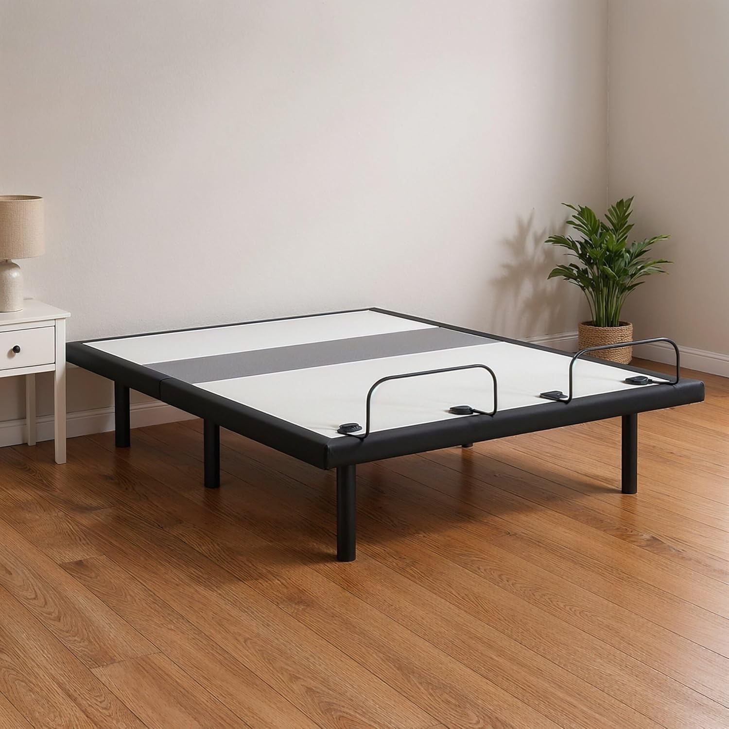 Signature Design by Ashley Best Base King with Lumbar and Audio Power Adjustable Head, Foot and Lumbar Base with Massage Function, Wireless Speaker System, App Compatible, Wireless Remote, Black