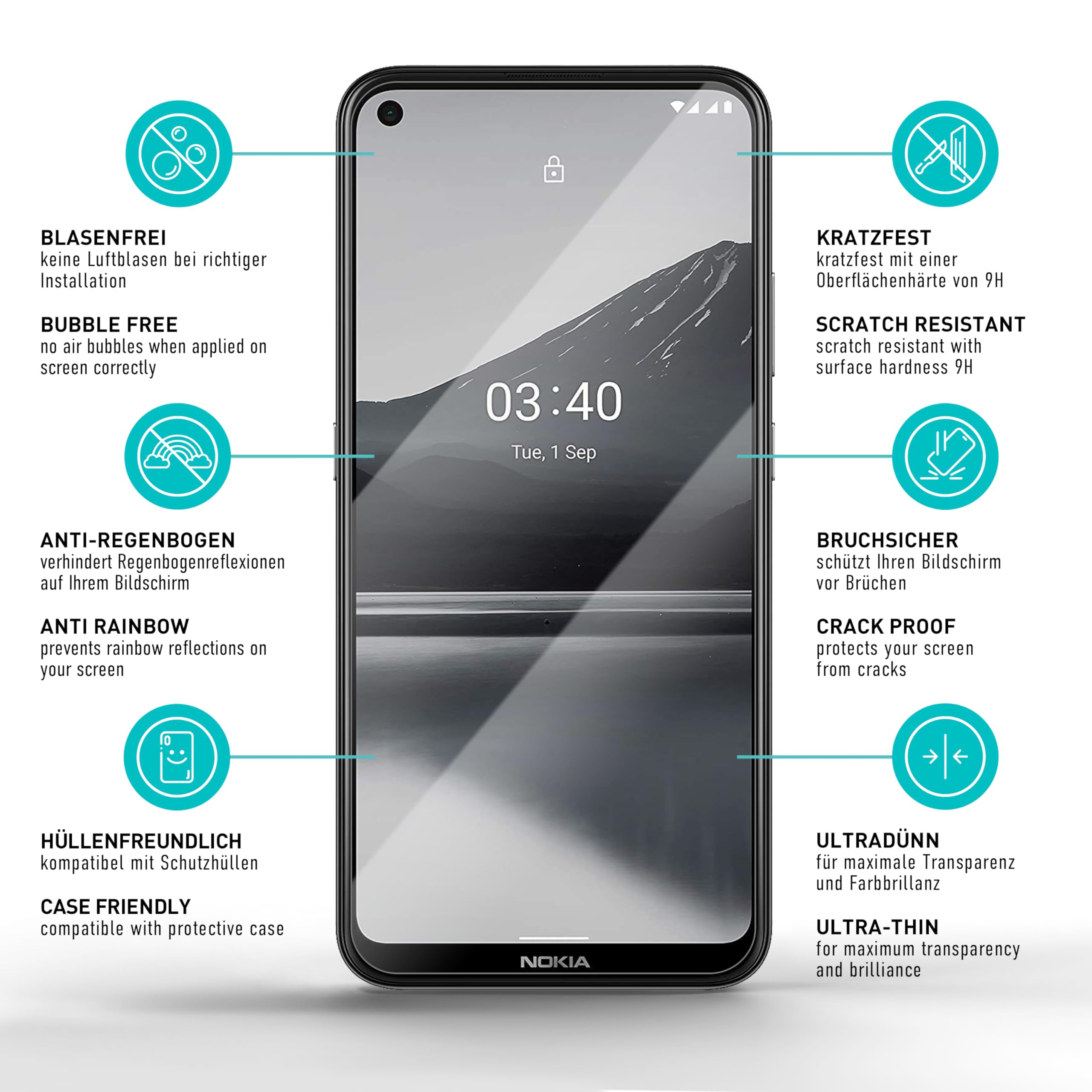Vetro Temperato Smartect [3 Pezzi] Per Fairphone 6 – Durezza 9H, 0.3 Mm, Anti Graffio, Senza Bolle, Compatibile Con Face ID E Impronte