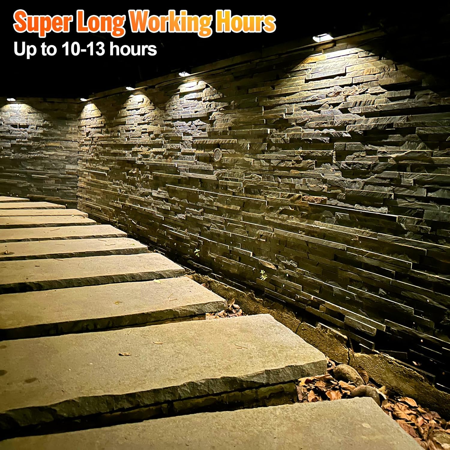 Yivsen Solar Fence Lights, Warm White & RGB Fence Lights Outdoor Step Lights Outdoor Waterproof LED Solar Lighting for Outside, Backyard, Patio, Deck, Stair Handrail, Pool and Wall(12 Pack,Black)