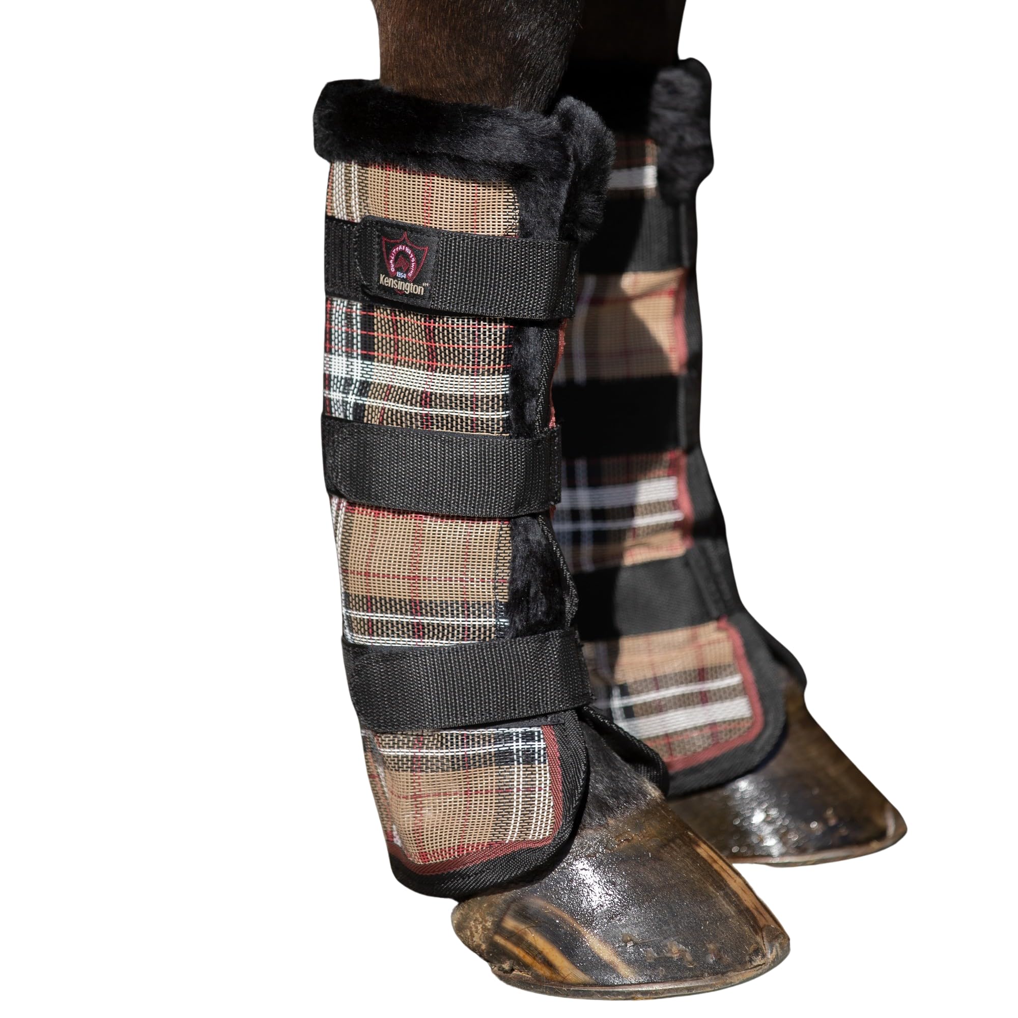 Kensington Protective Products Protective Horse Fly Boots, Deluxe Black, Oversize