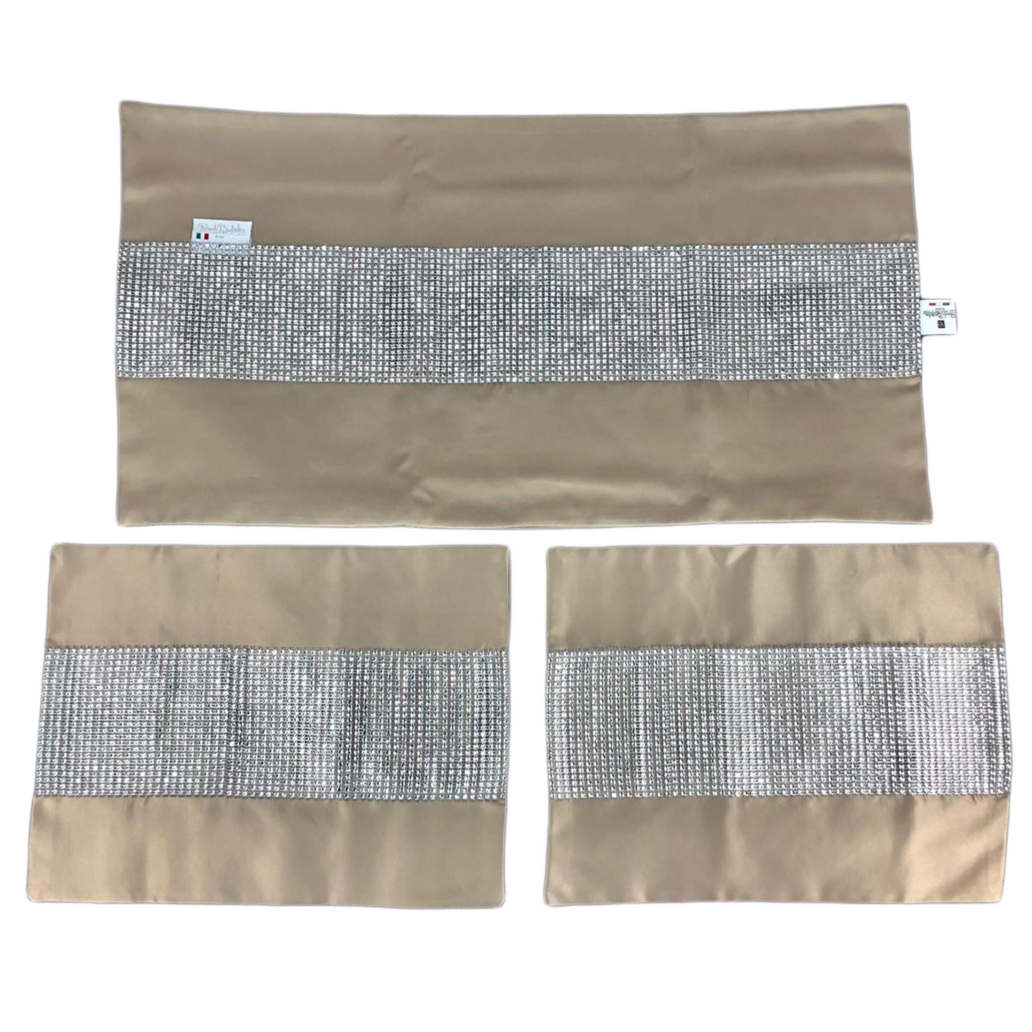 RENATO BALESTRA - Completo Letto Renato Balestra Puro Cotone Lenzuola Matrimoniale R032 Grigio 21122 1 6 1