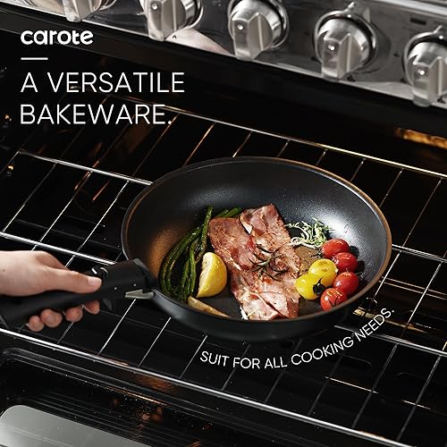 Miniatura 4 de CAROTE Juego de 17 ollas y sartenes antiadherentes, mango desmontable, juegos de cocina de inducción, utensilios de cocina para autocaravana, apto