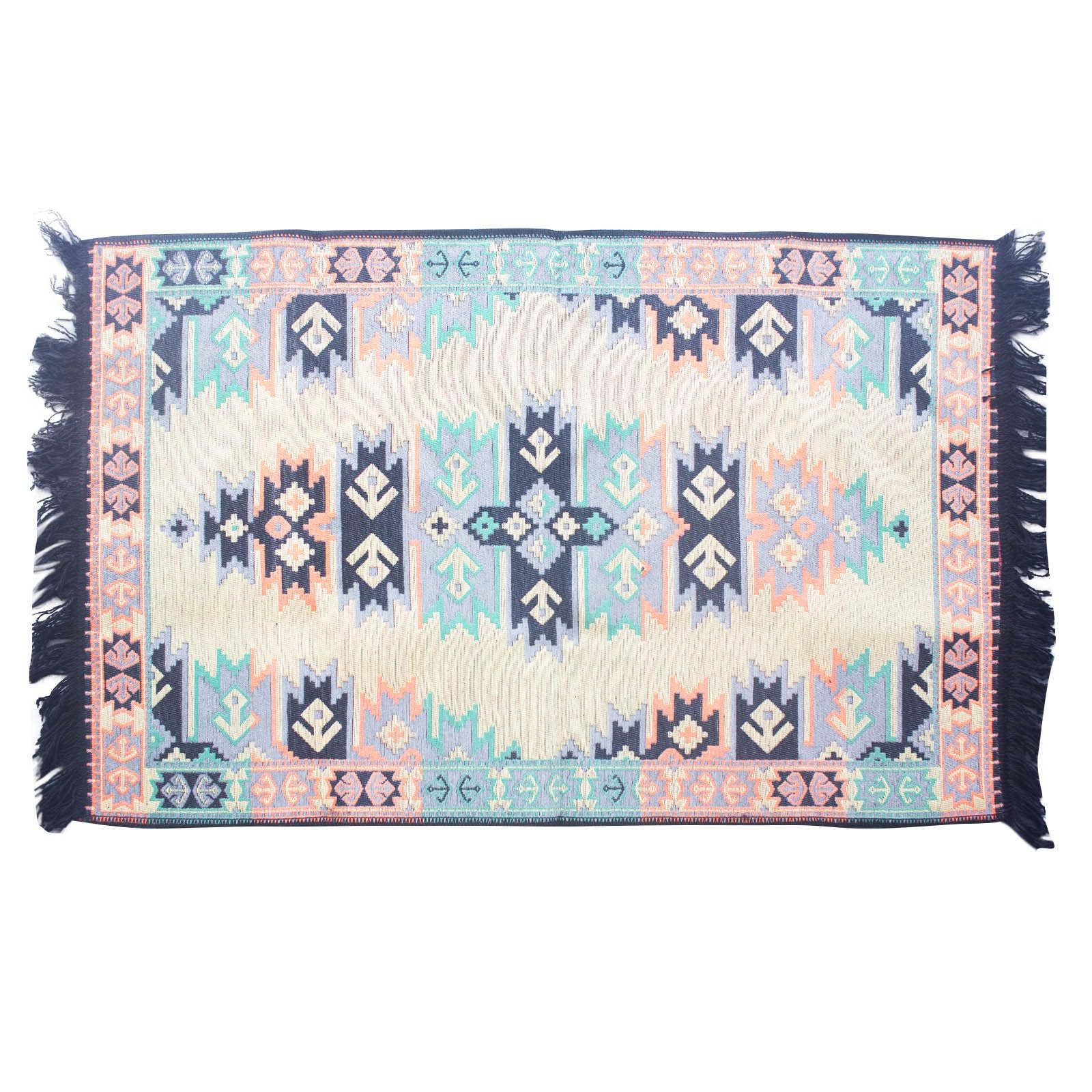 Tapis original Kilim 125 x 80 cm (anthracite)