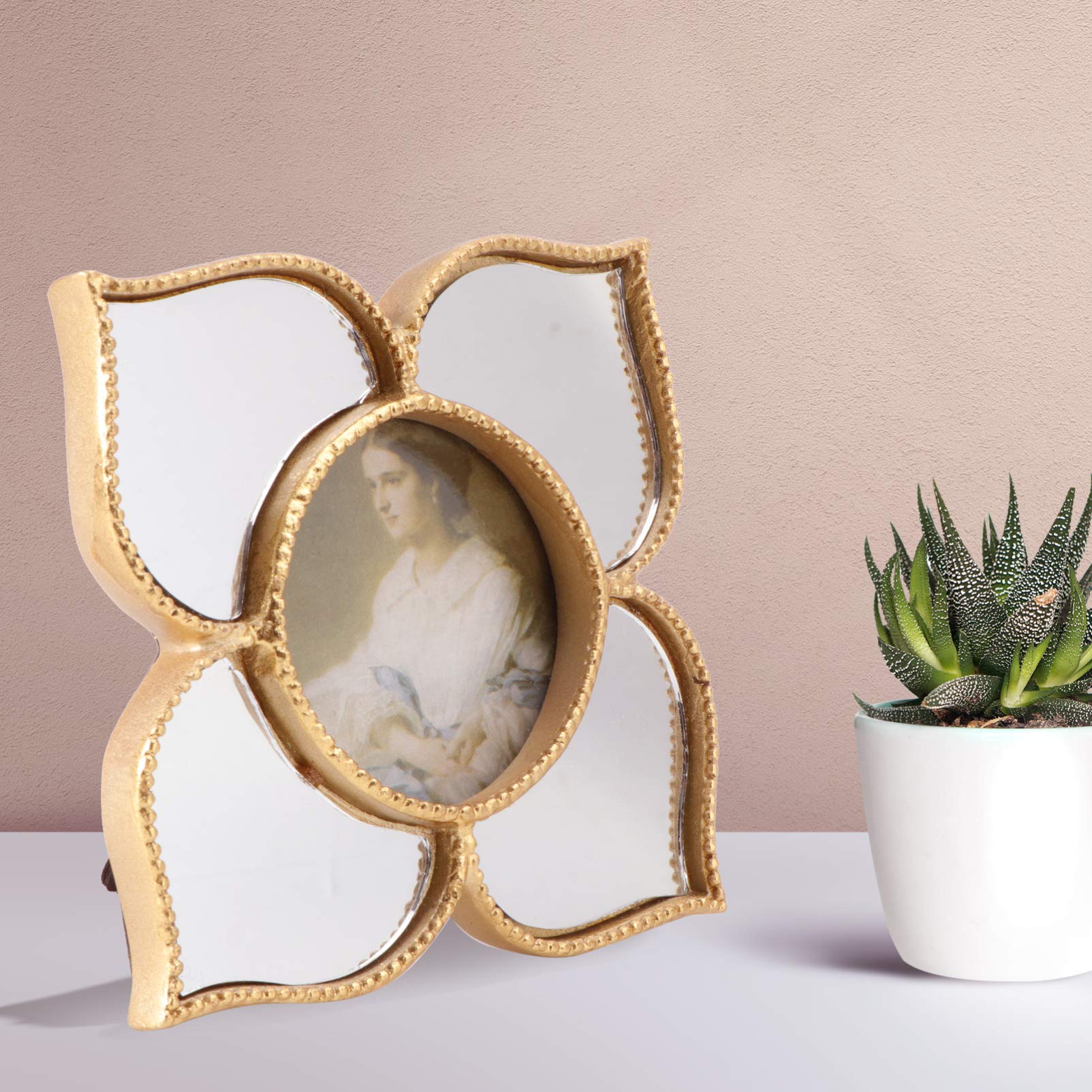ifundom 2stücke Goldener Resin Bilderrahmen Hochzeitsornament Für Doppelseitiger Tischaufsteller Dekoration Für Zuhause Und Hochzeiten