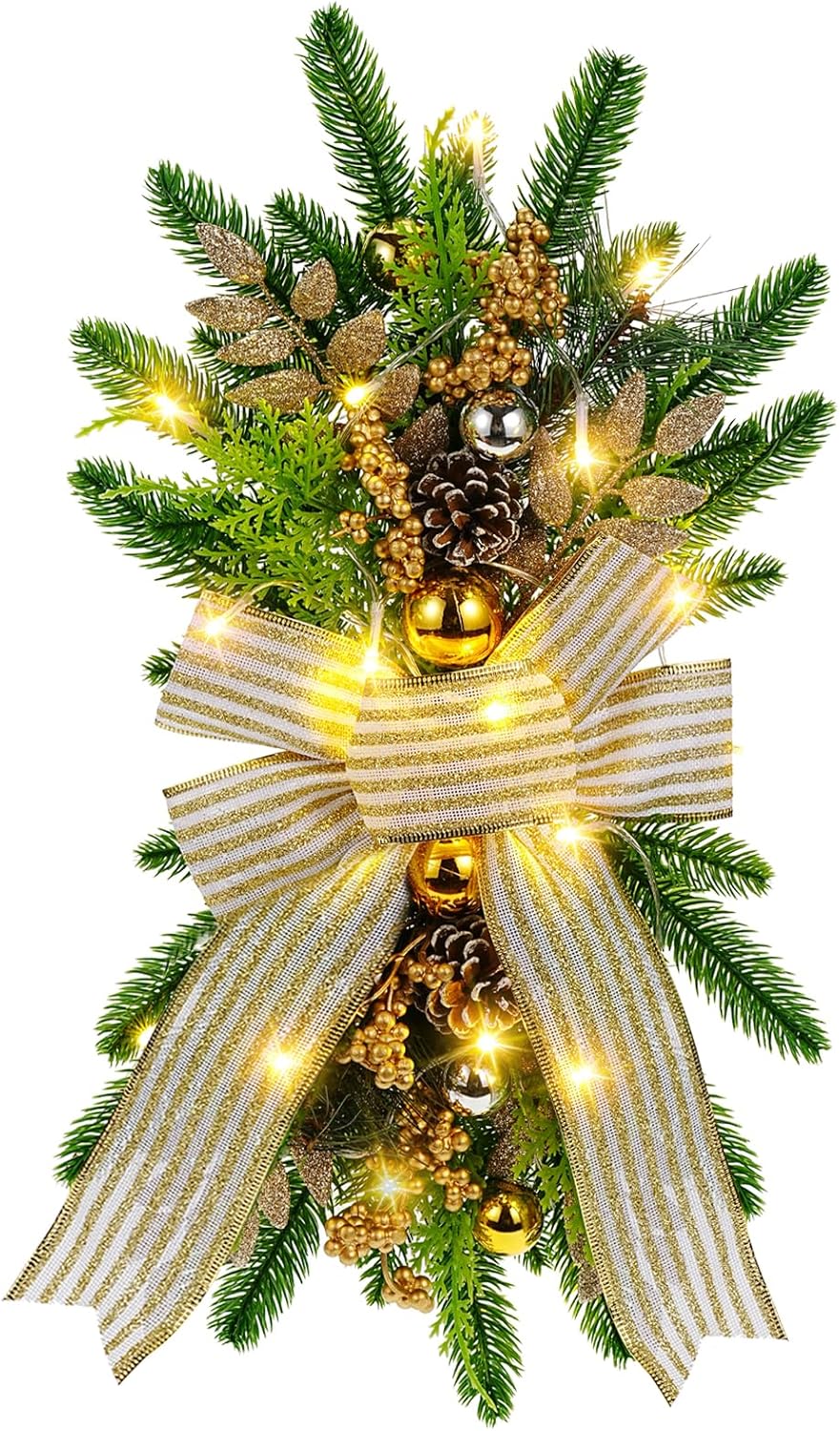 Vickes Christmas Swag, 23 Inch Christmas Stairway Swag, Christmas Swag