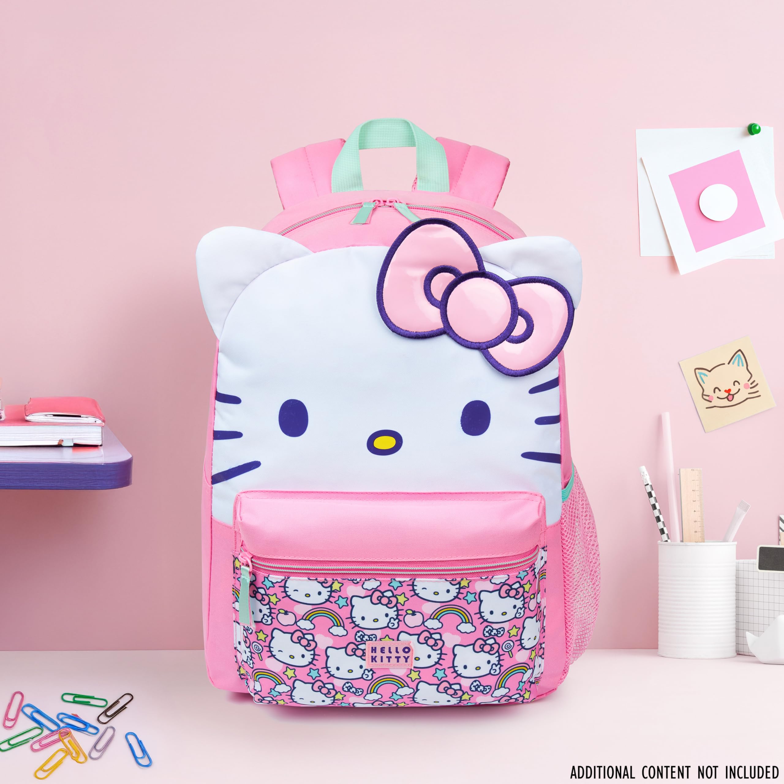 Hello Kitty Sanrio plecak dla dziewcząt, 3D, kokarda, kawaii, anime, plecak dla dzieci, urocze rzeczy, powrót do szkoły, plecaki, prezenty dla dziewcząt